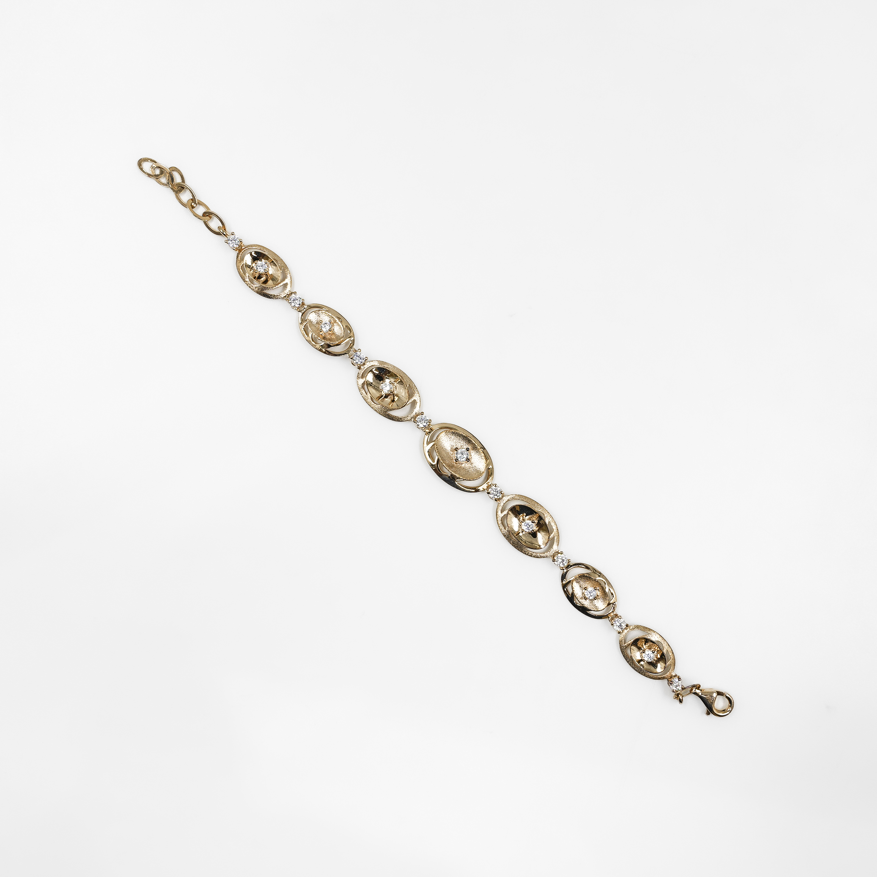 Rose Gold Polished Silver Bracelet