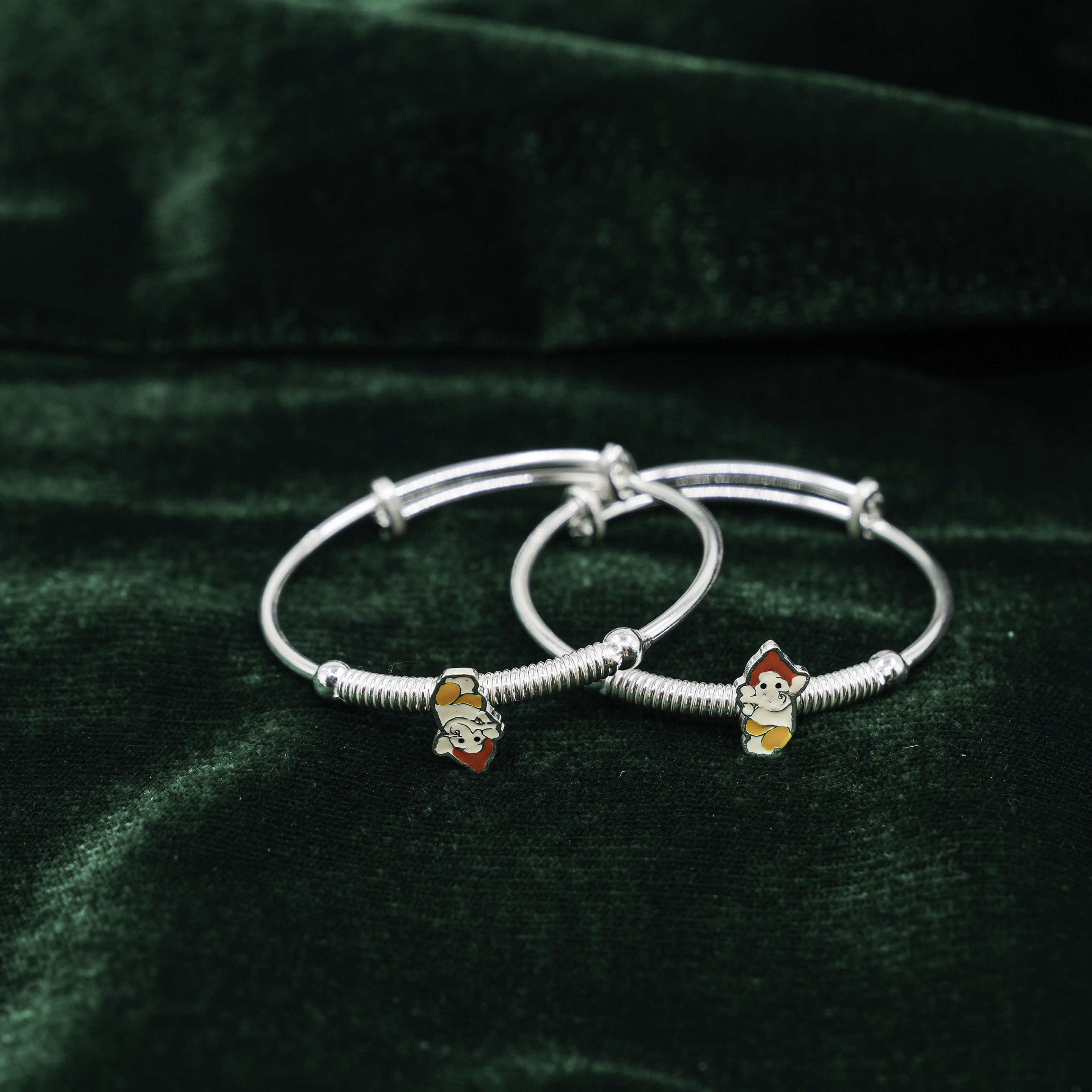 Silver Lord Ganesha Bracelet