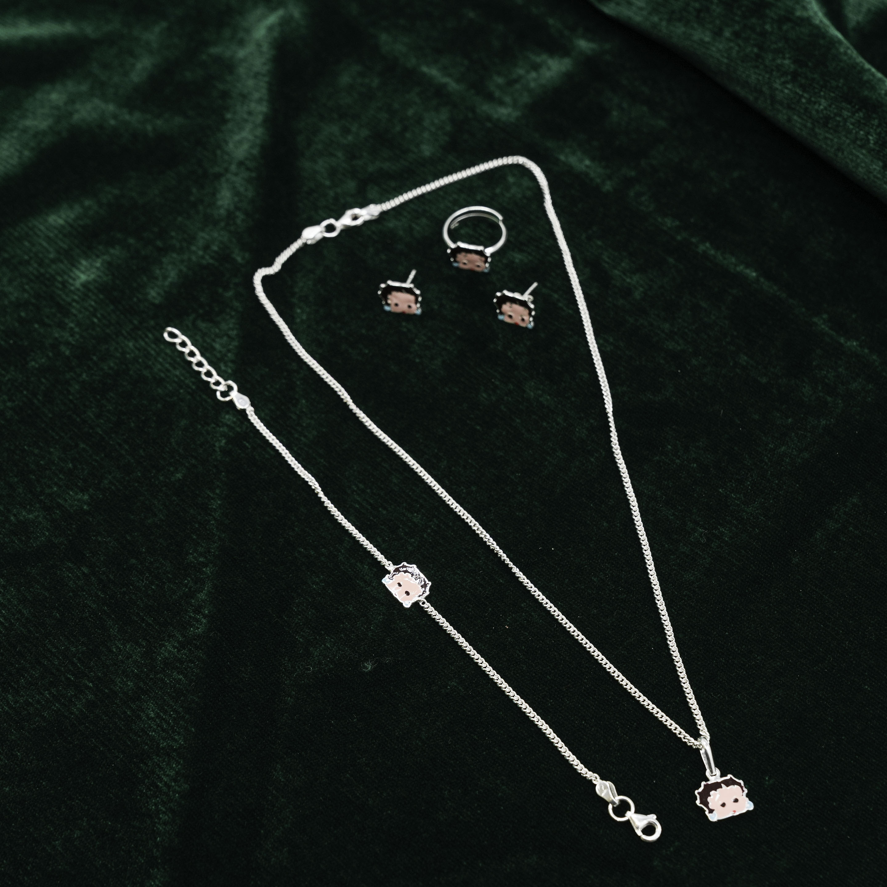 Raag Silver Jewellery - Silver Charm Set