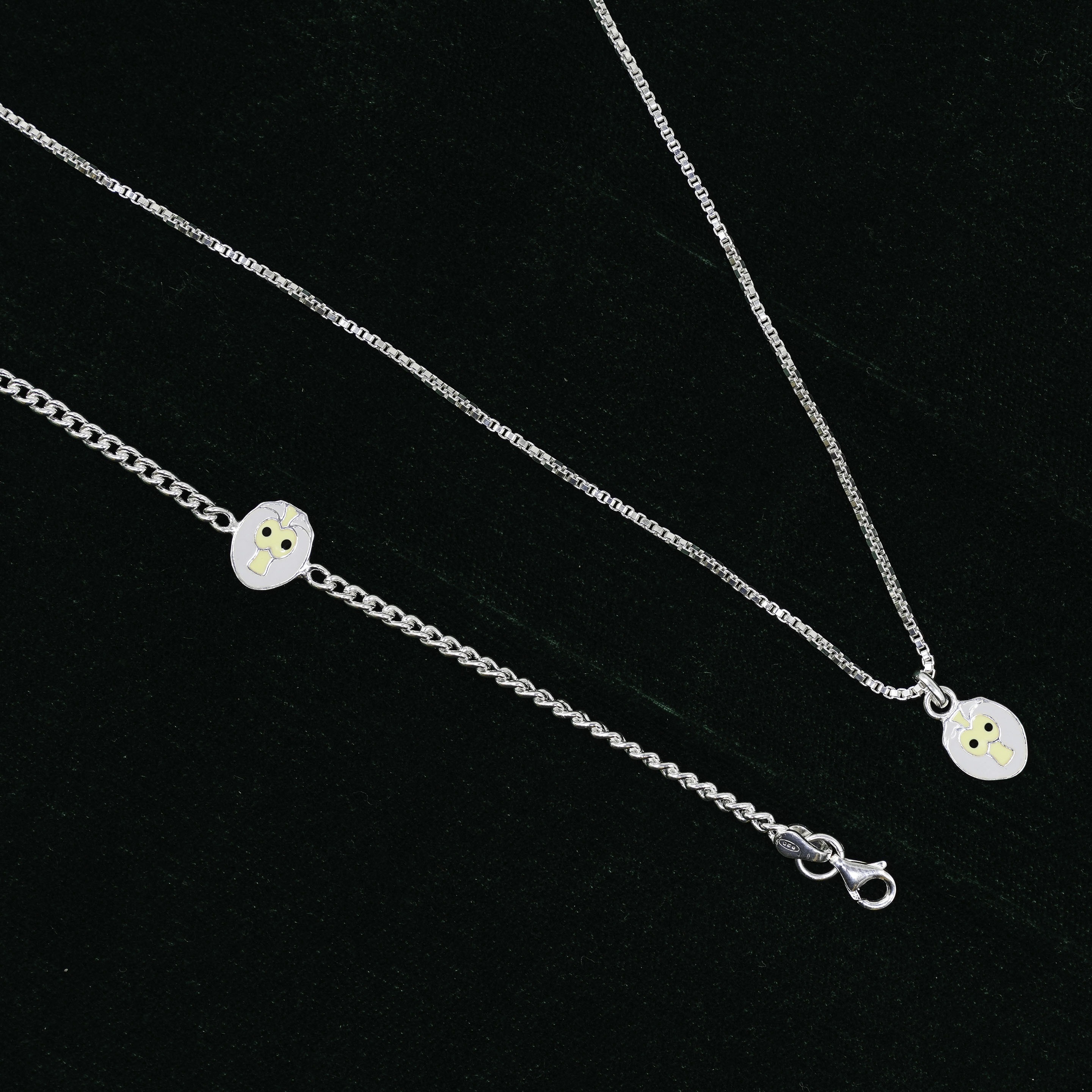 Raag Silver Jewellery - Silver Owl Necklace