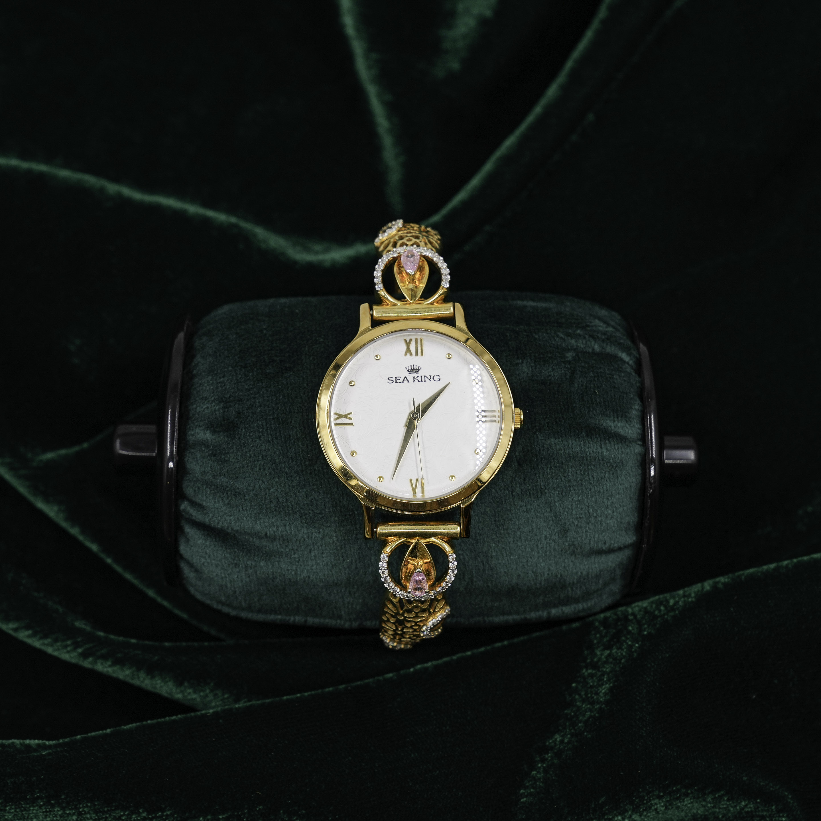 Raag Silver Jewellery - Gold Polished Silver Bracelet Watch