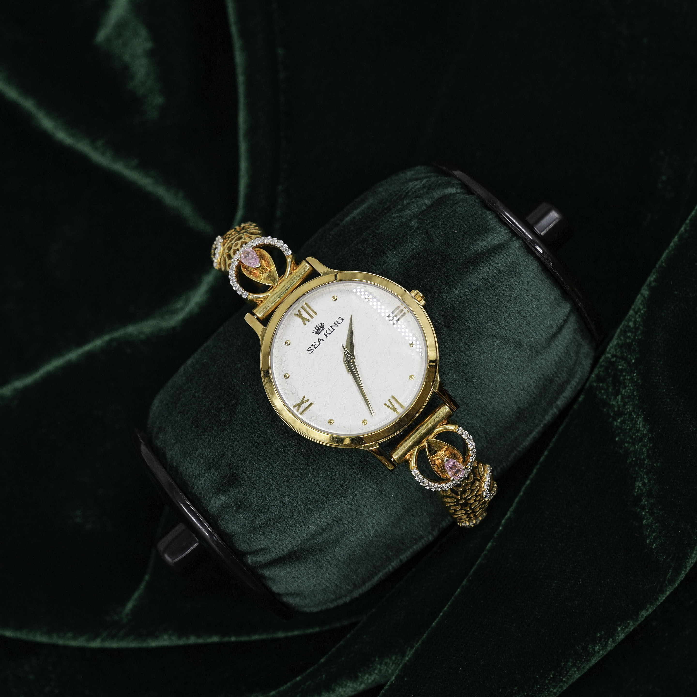 Raag Silver Jewellery - Gold Polished Silver Bracelet Watch