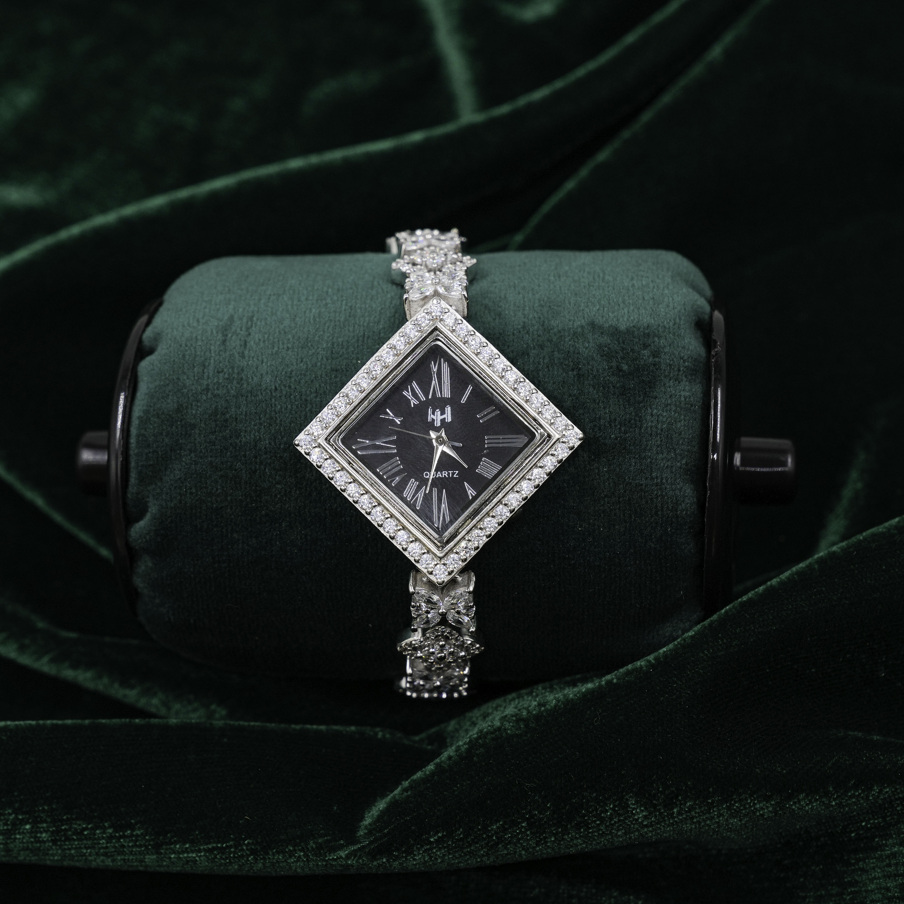 Raag Silver Jewellery - Silver Diamond Watch