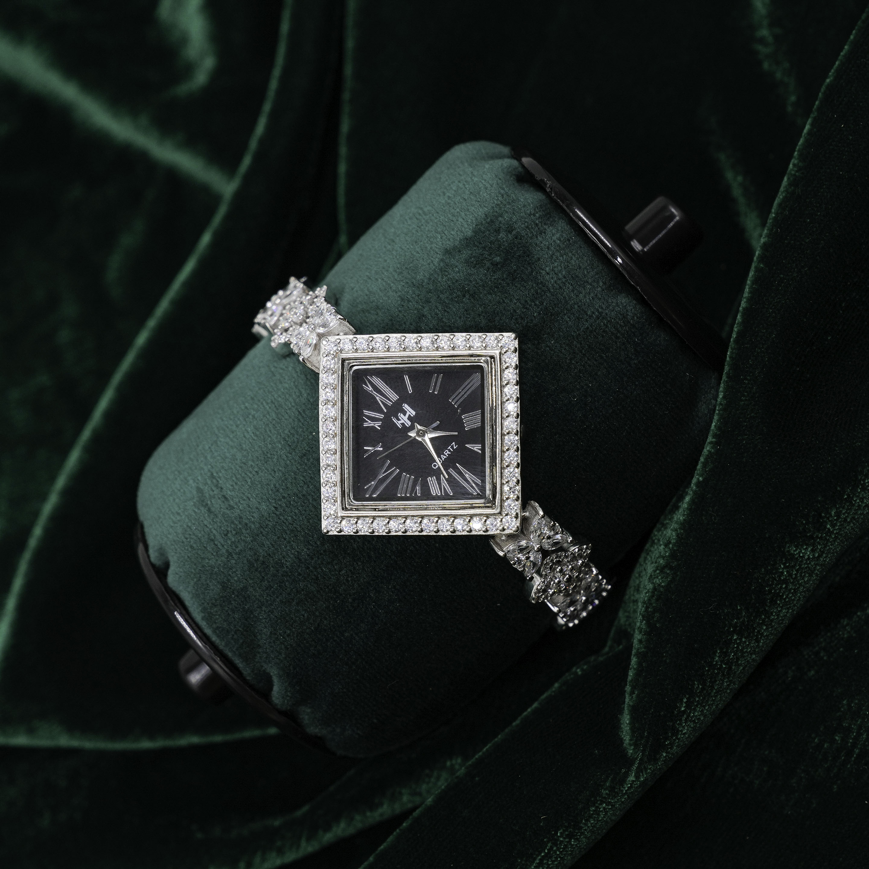 Raag Silver Jewellery - Silver Diamond Watch