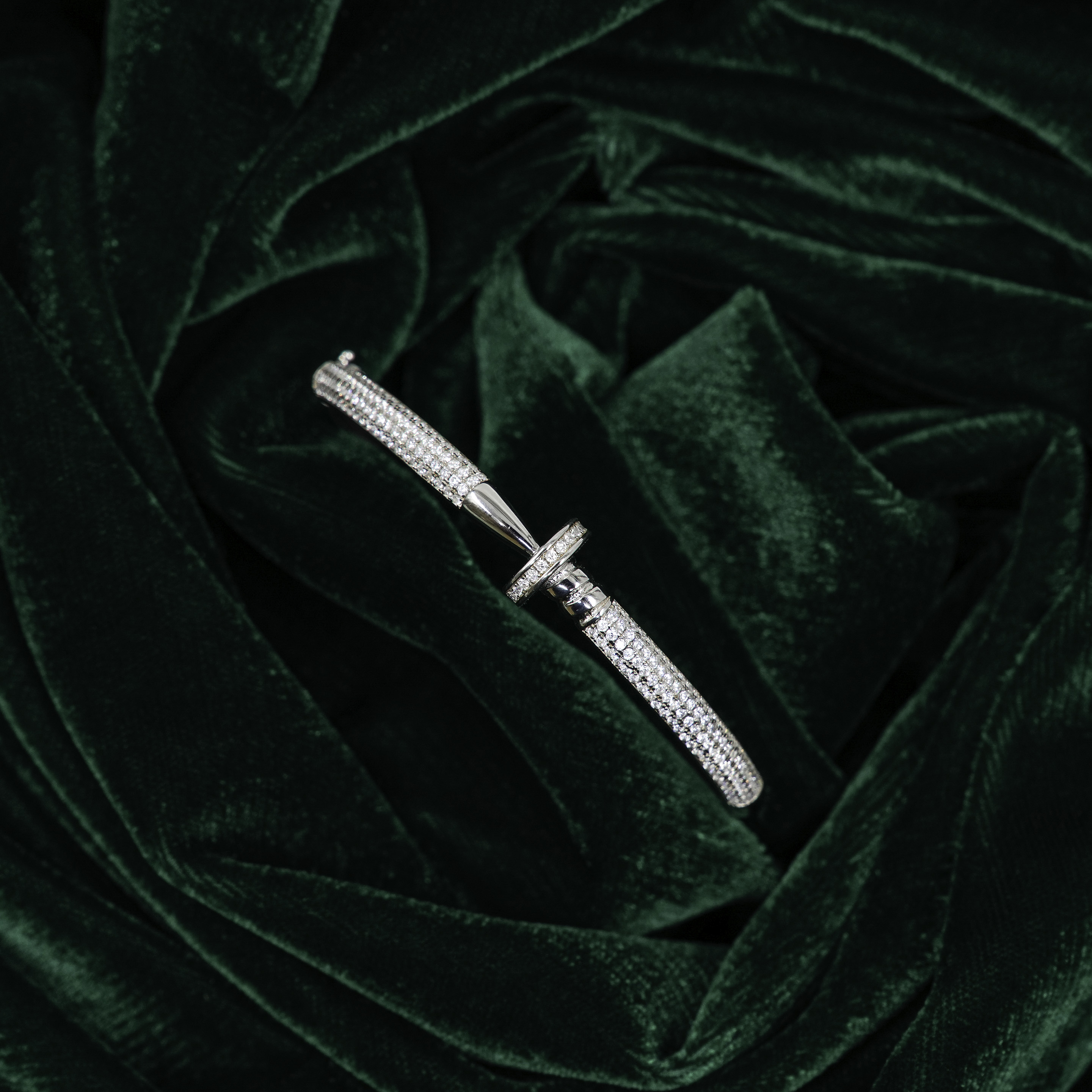 Silver Nail Bracelet