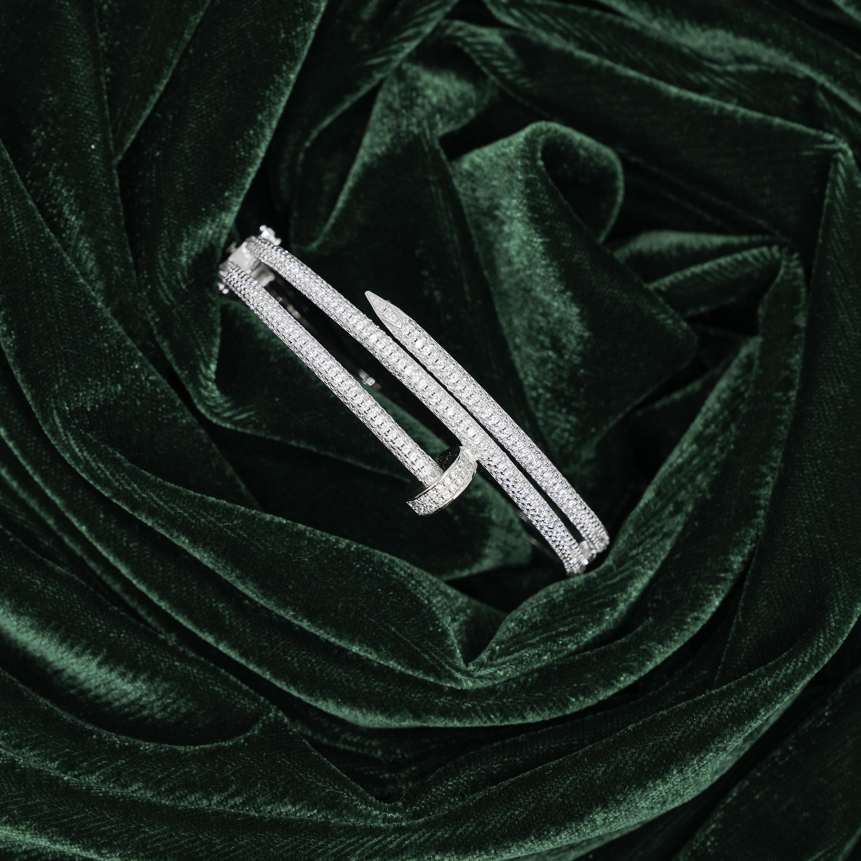 Silver Nail Bracelet