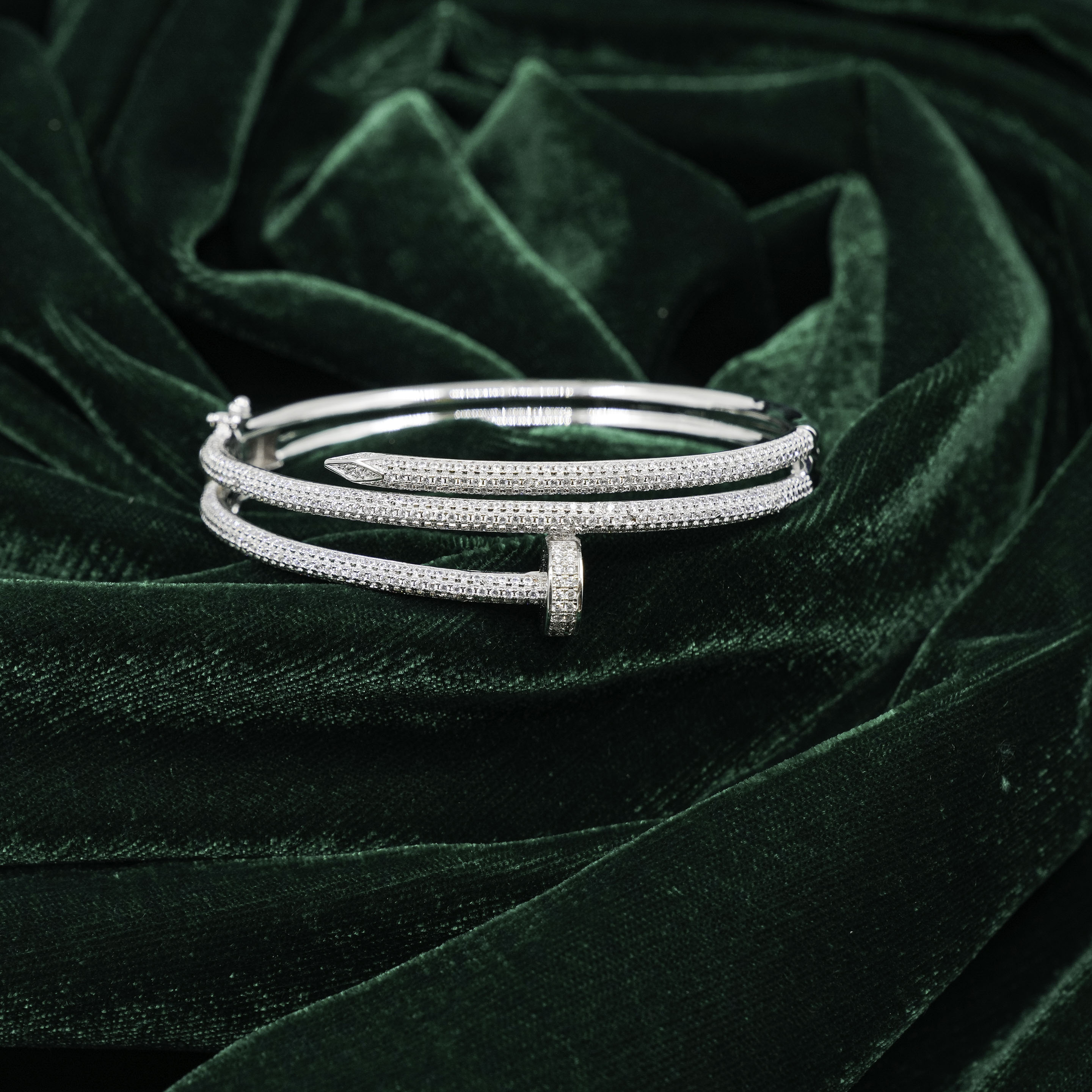 Raag Silver Jewellery - Silver Nail Bracelet