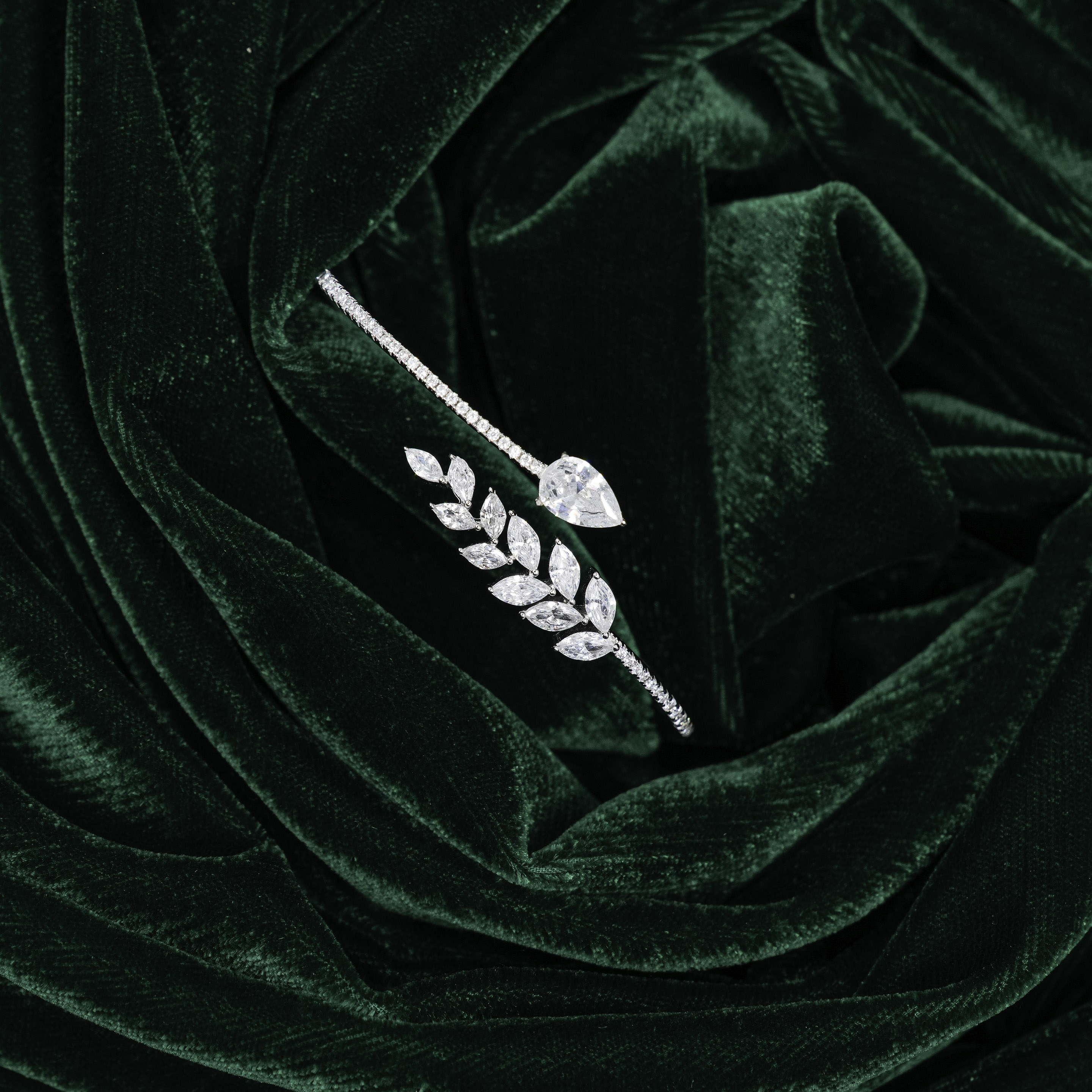 Silver Leaf Bracelet