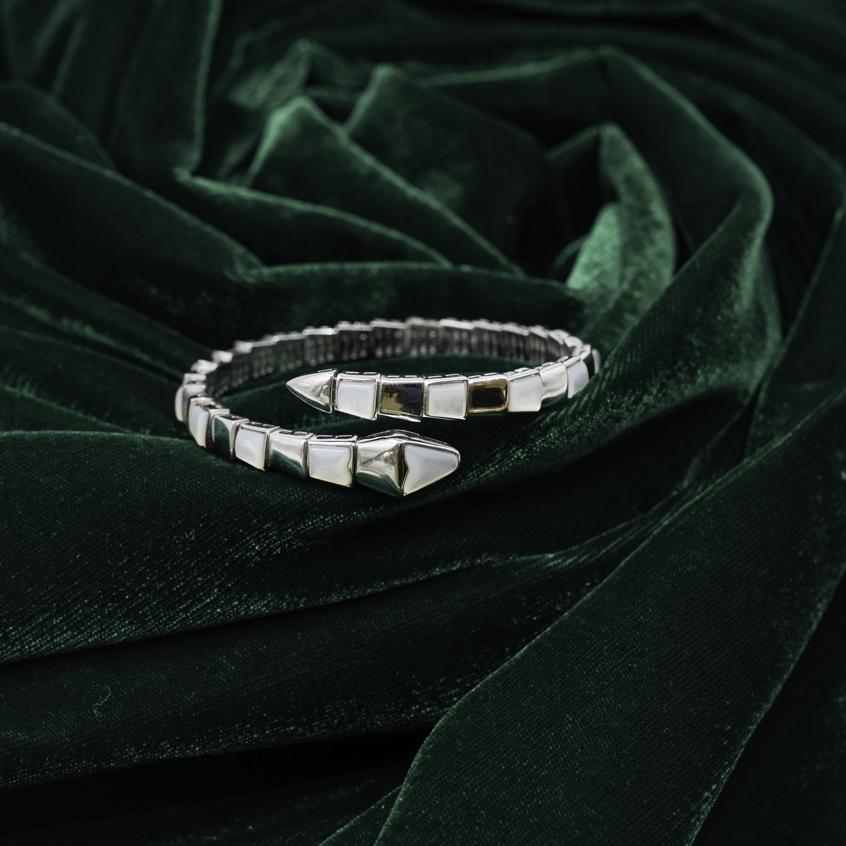 Raag Silver Jewellery - Silver Snake Bracelet