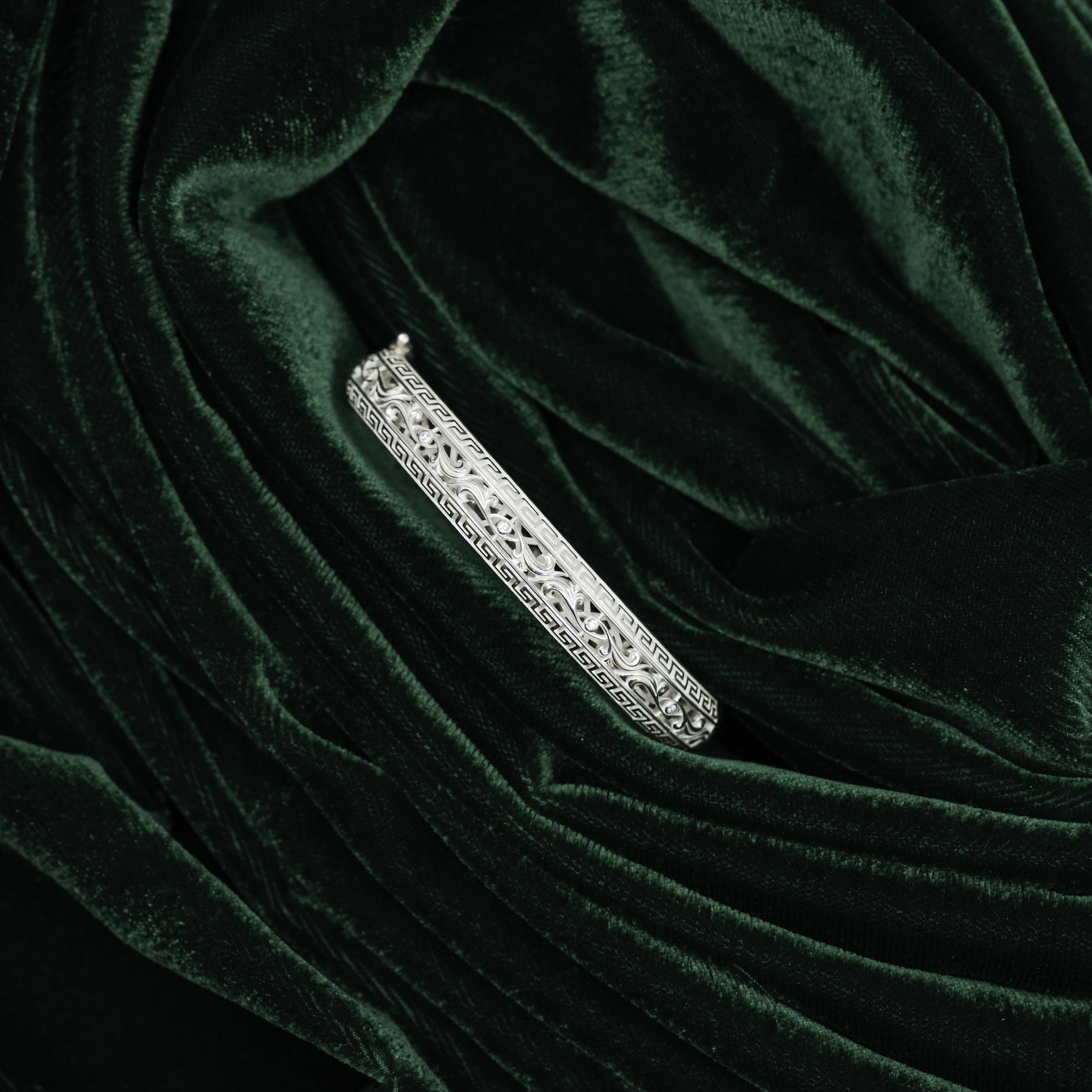 Raag Silver Jewellery - Silver Pattern Bangle