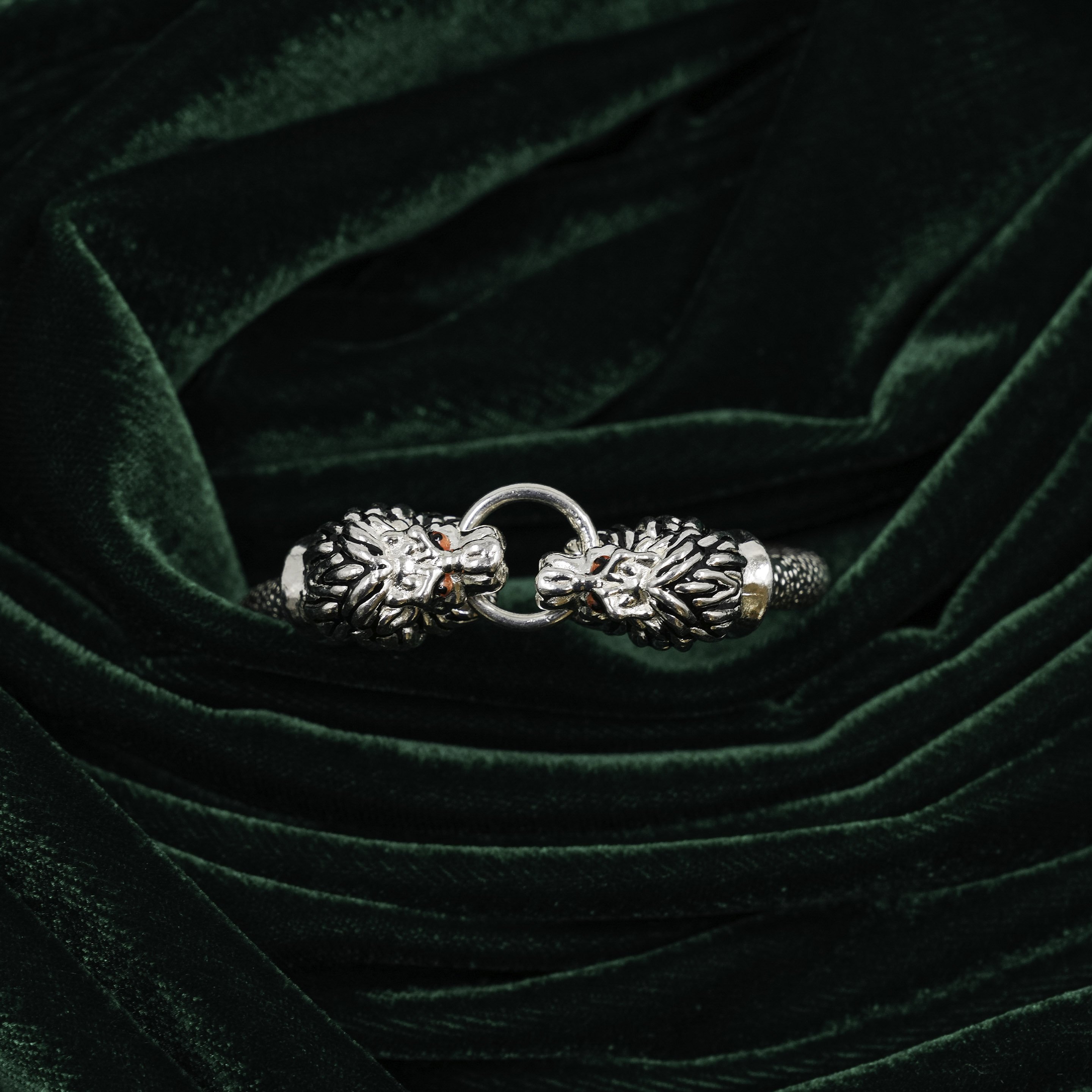 Silver Lion Bracelet