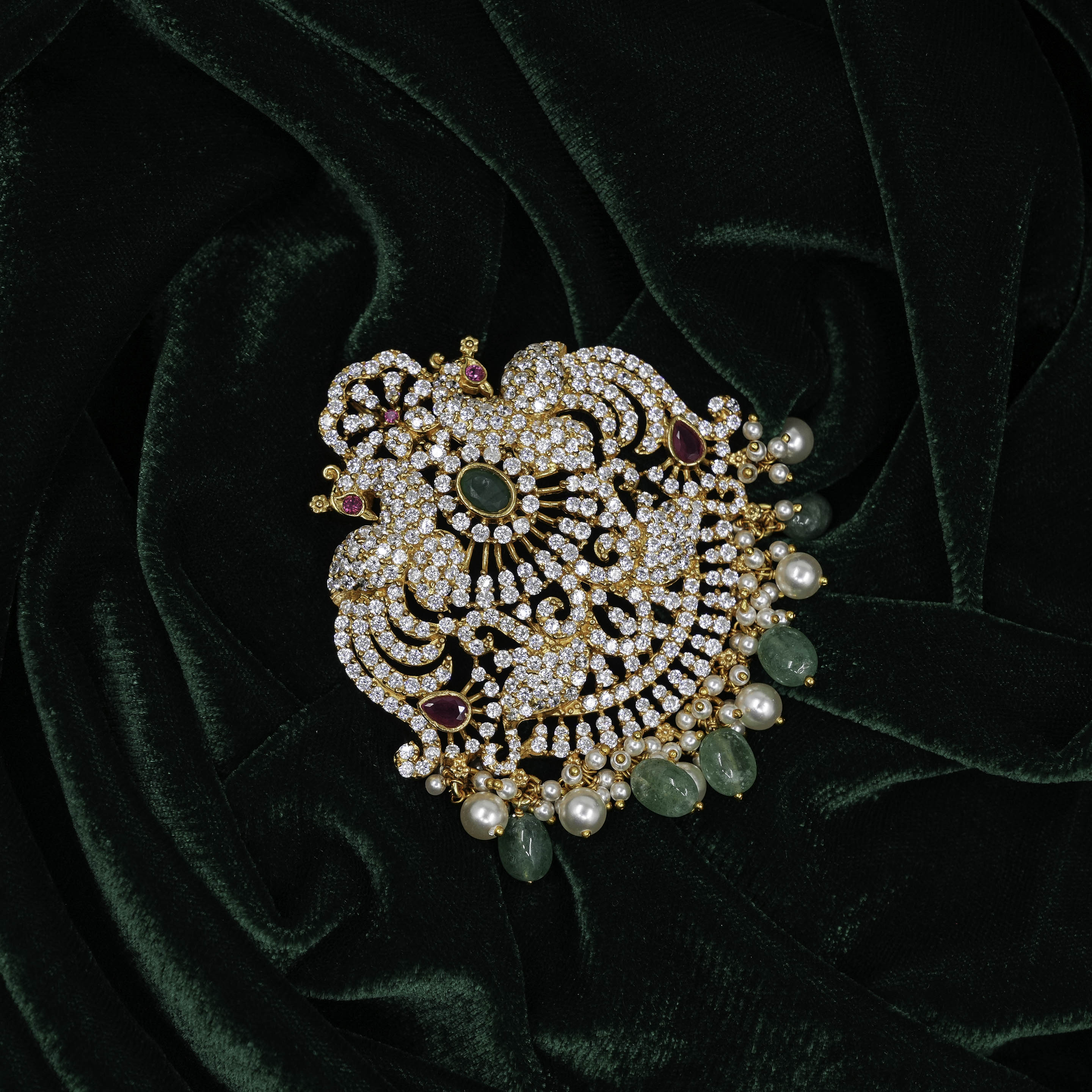 Silver Flower Brooch