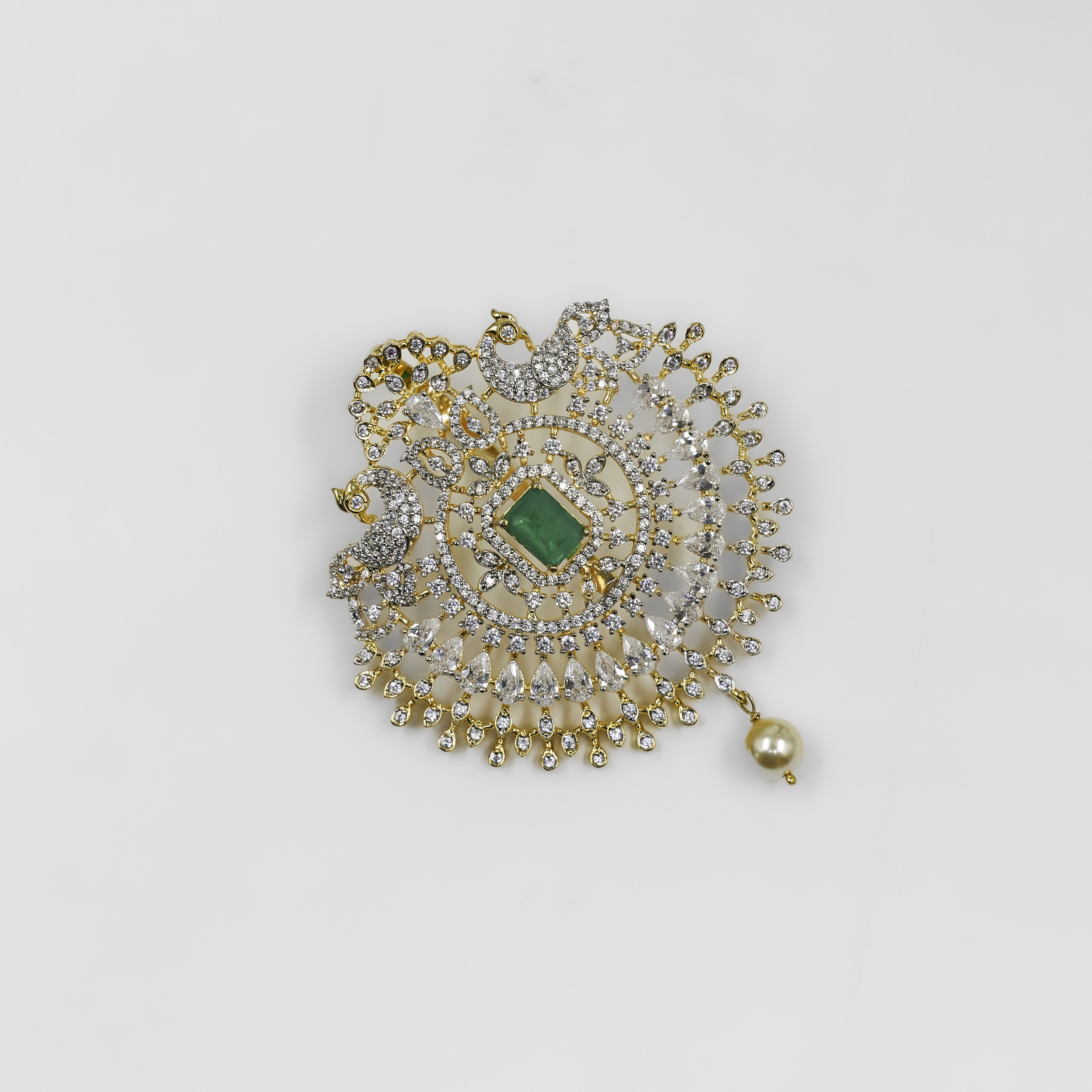 Raag Silver Jewellery - Silver Emerald Pendant