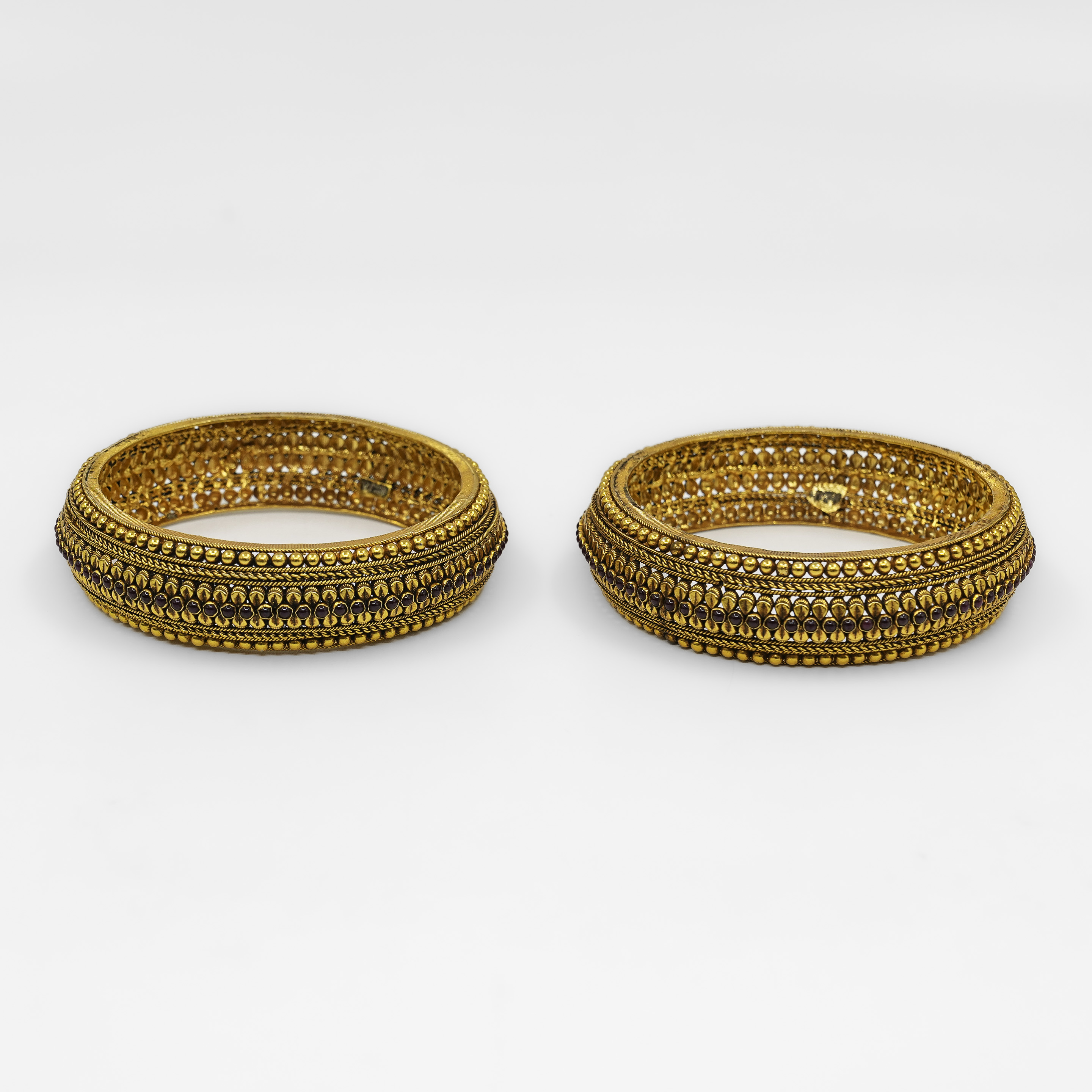 Raag Silver Jewellery - Gold Polished Silver Bangle