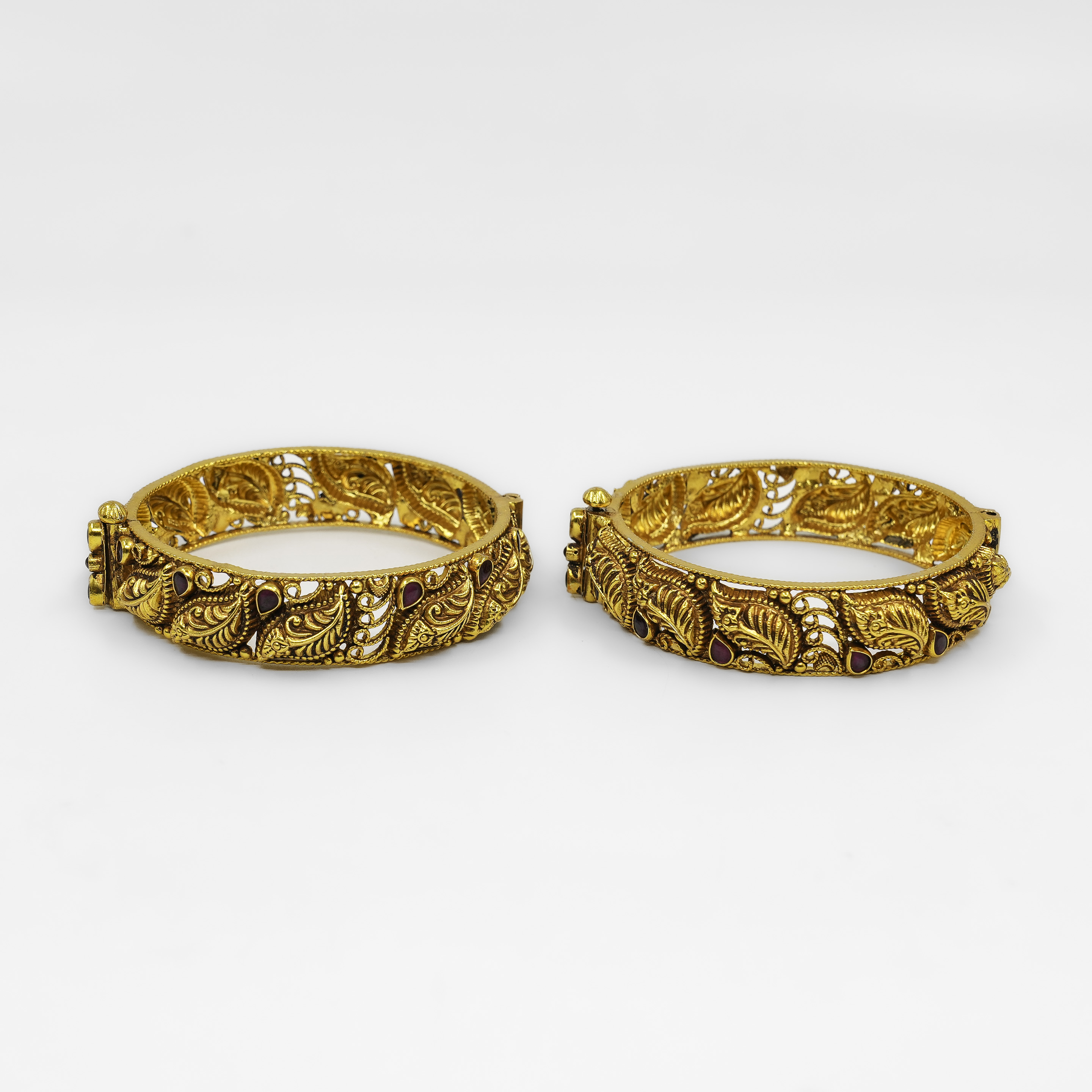 Raag Silver Jewellery - Gold Polished Silver Bangle