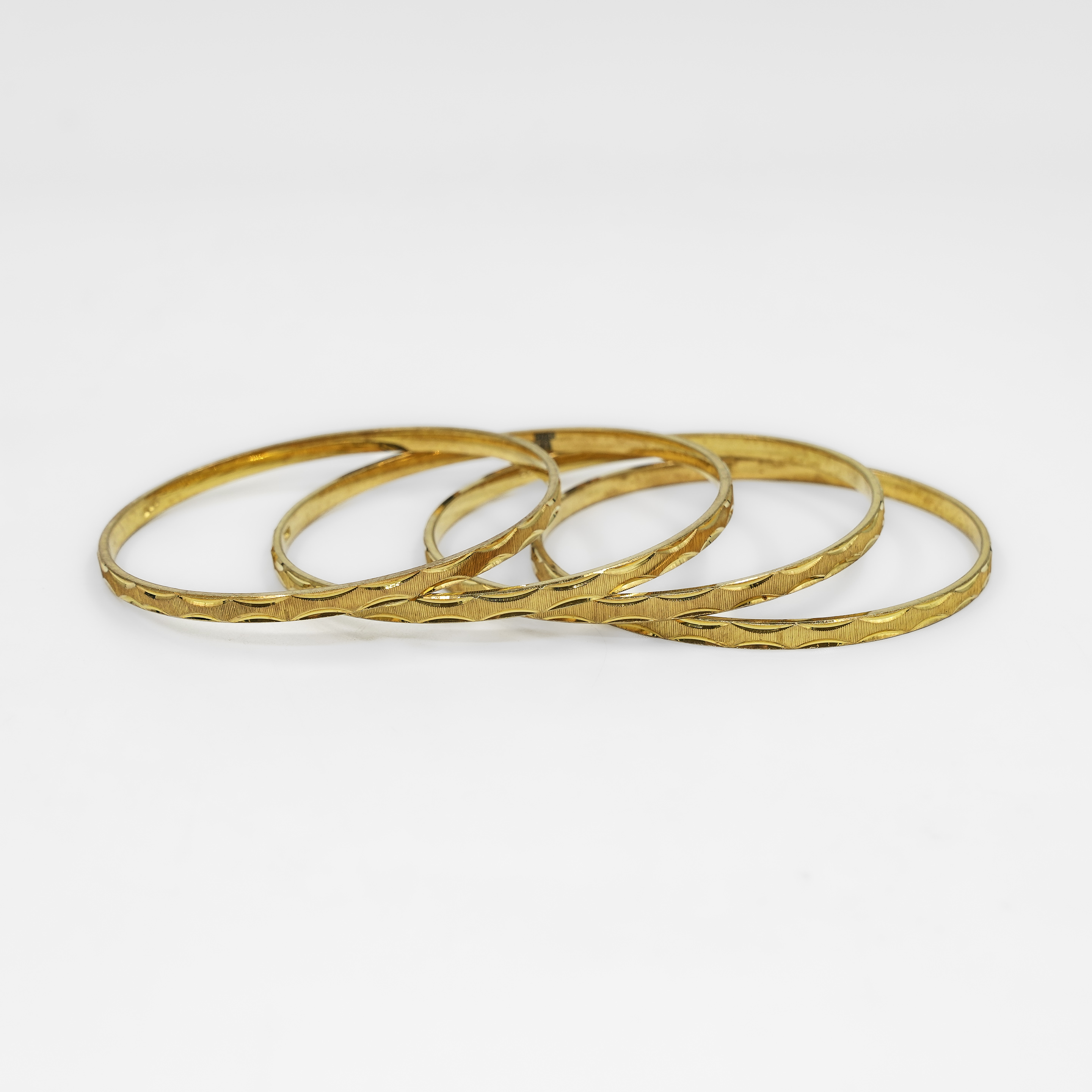 Raag Silver Jewellery - Gold Polished Silver Bangle