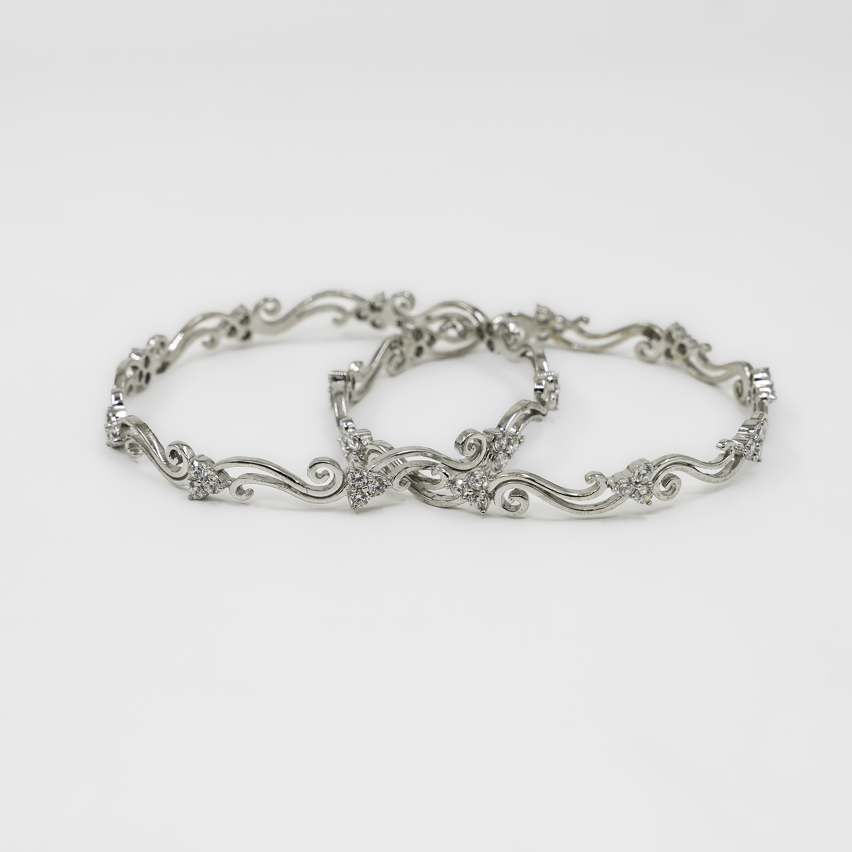 Silver Floral Bracelet