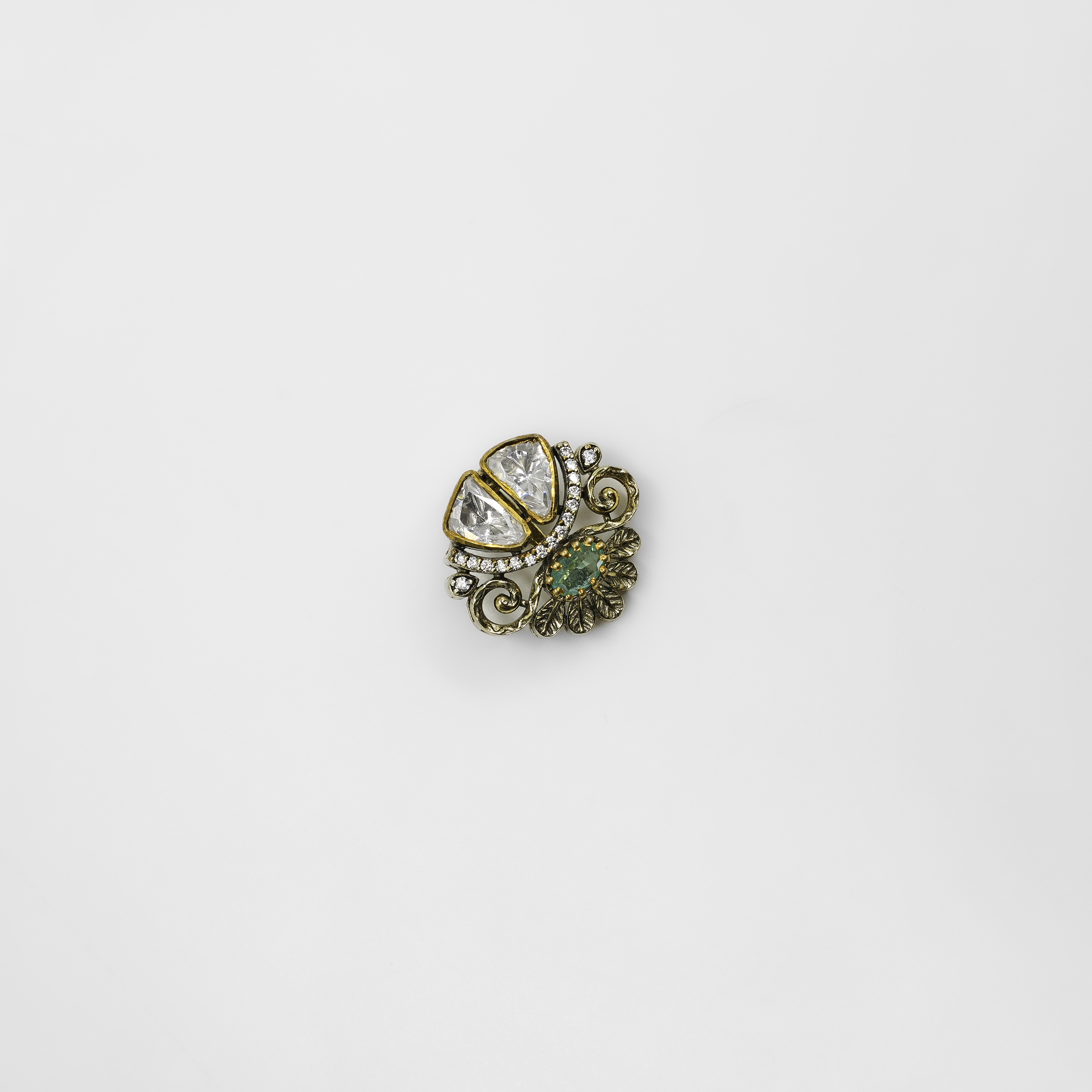 Emerald Silver Pendant