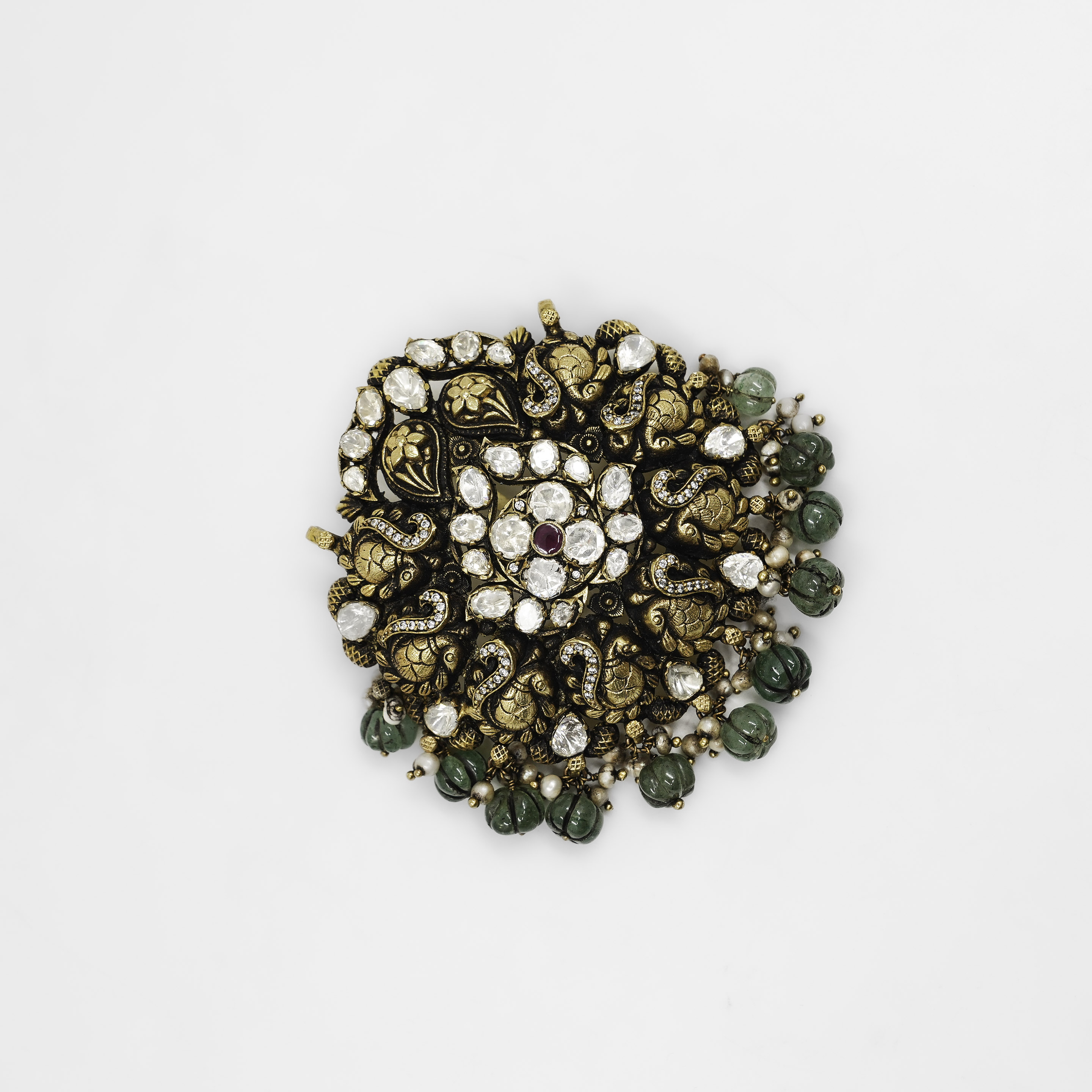 Silver Peacock Pendant