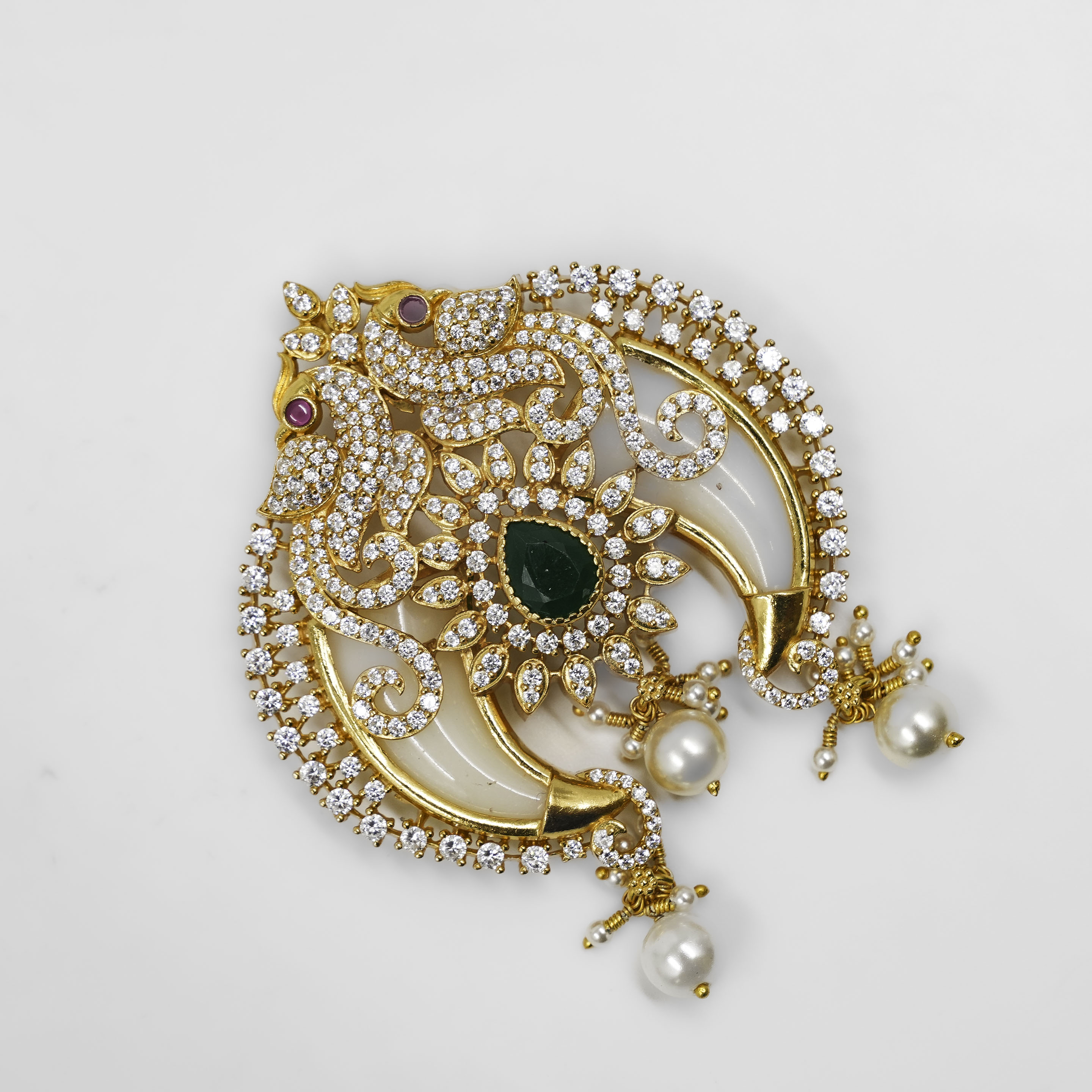 Silver Emerald Pendant