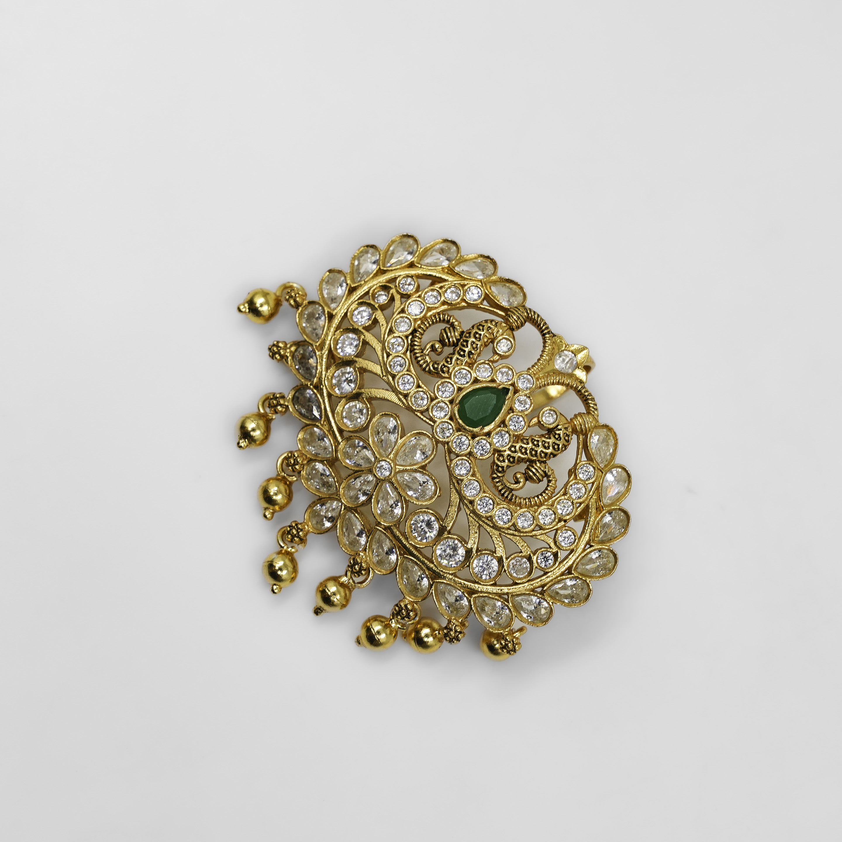 Gold Polished Silver Pendant