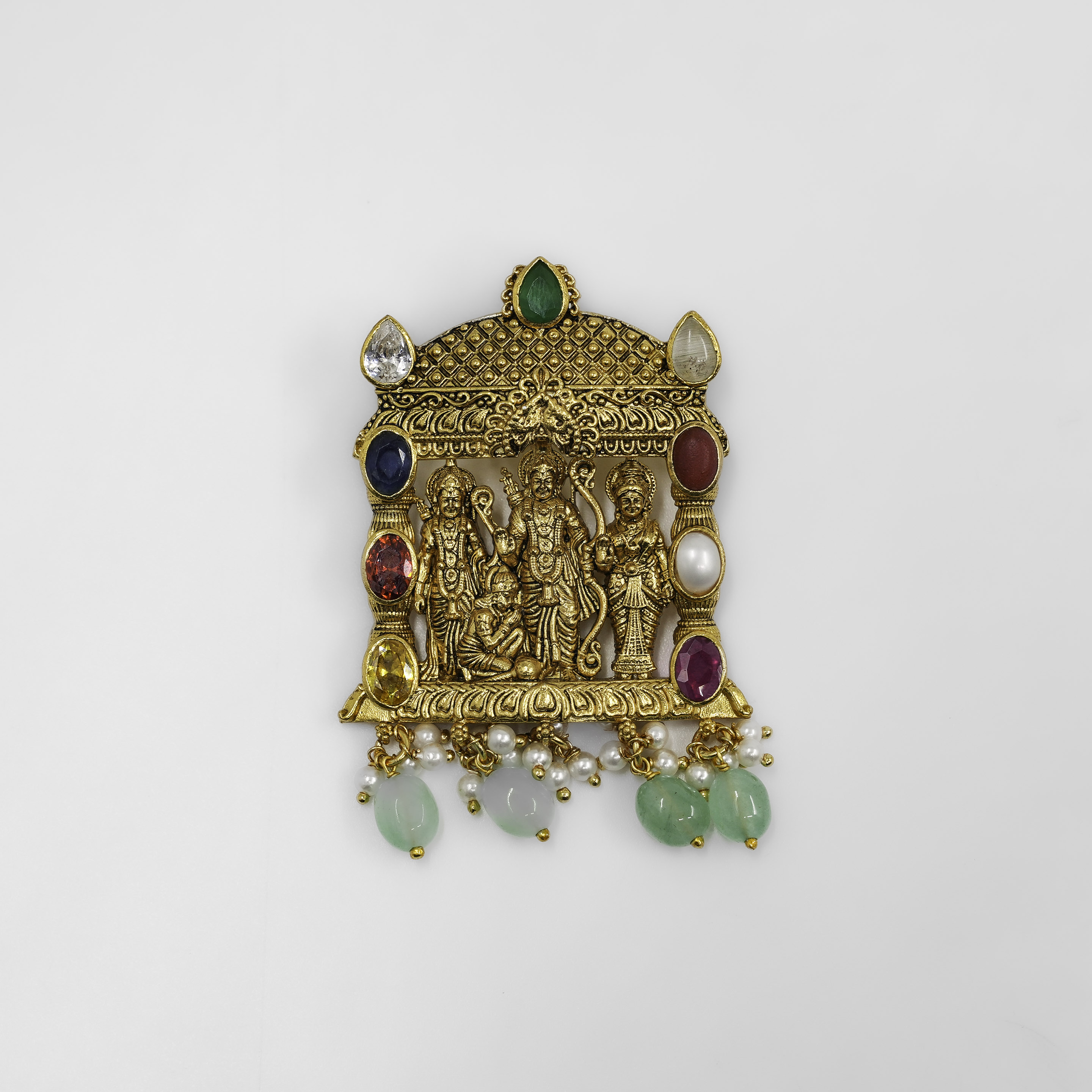 Raag Silver Jewellery - Gold Polished Silver Pendant