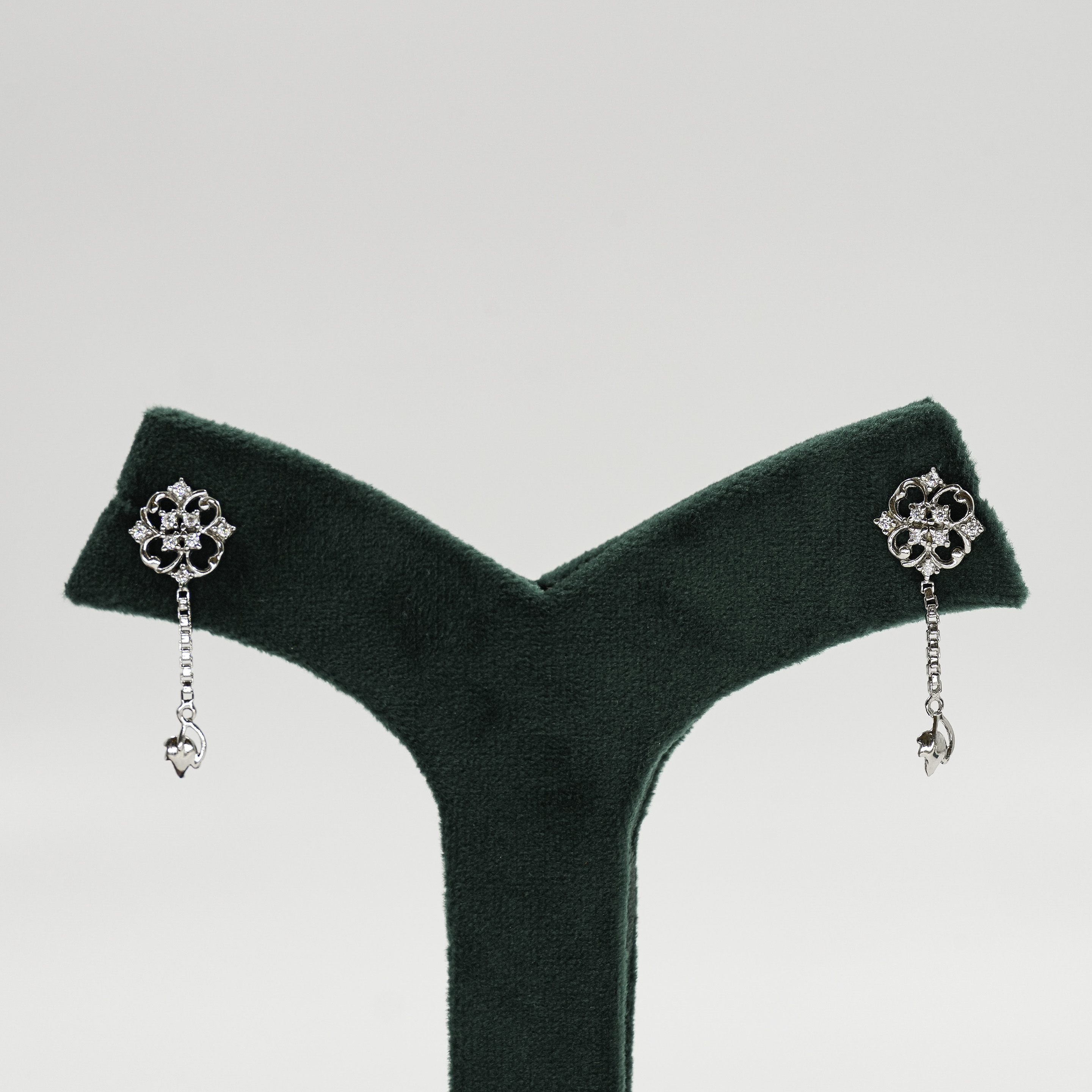 Silver Flower Earrings