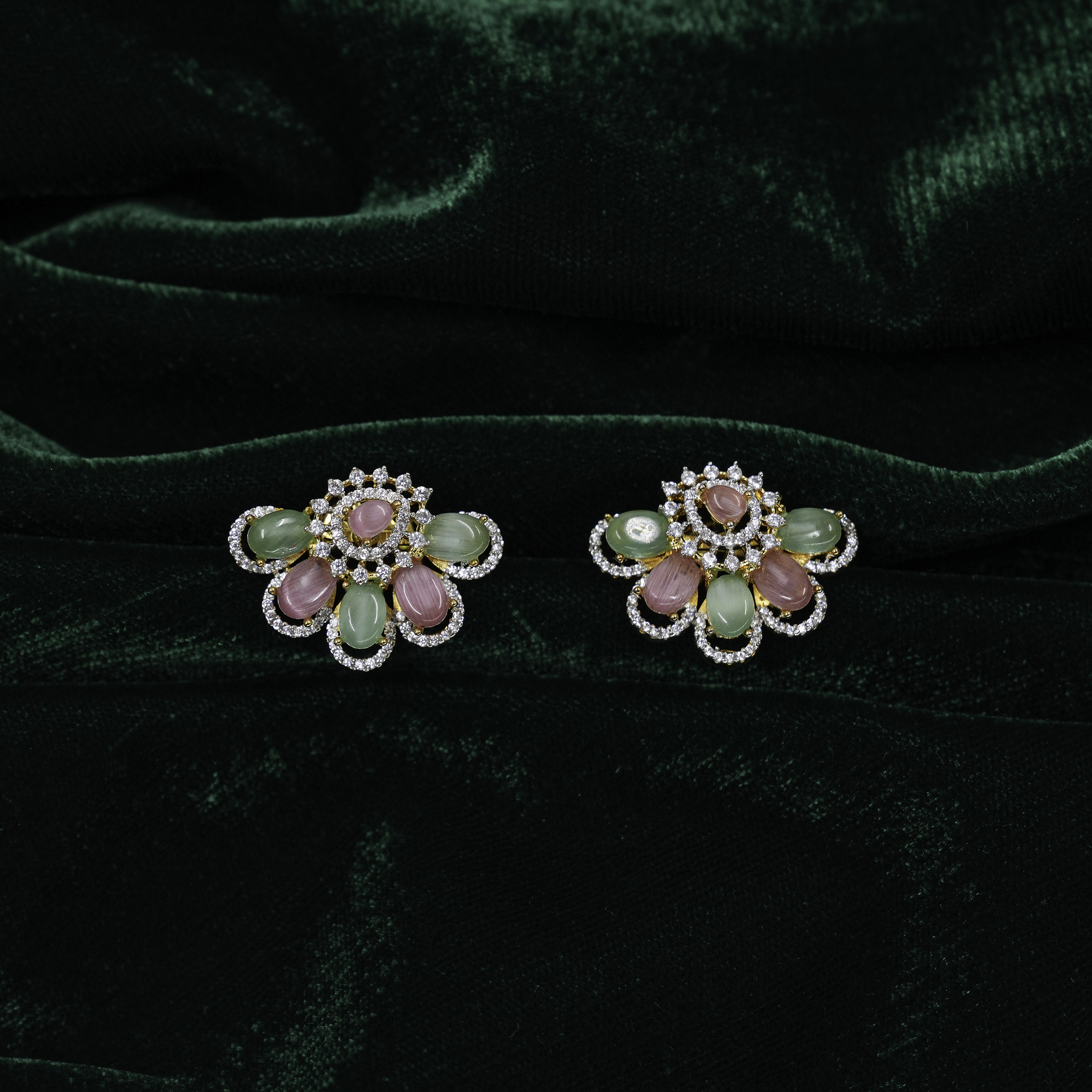 Silver Flower Earrings