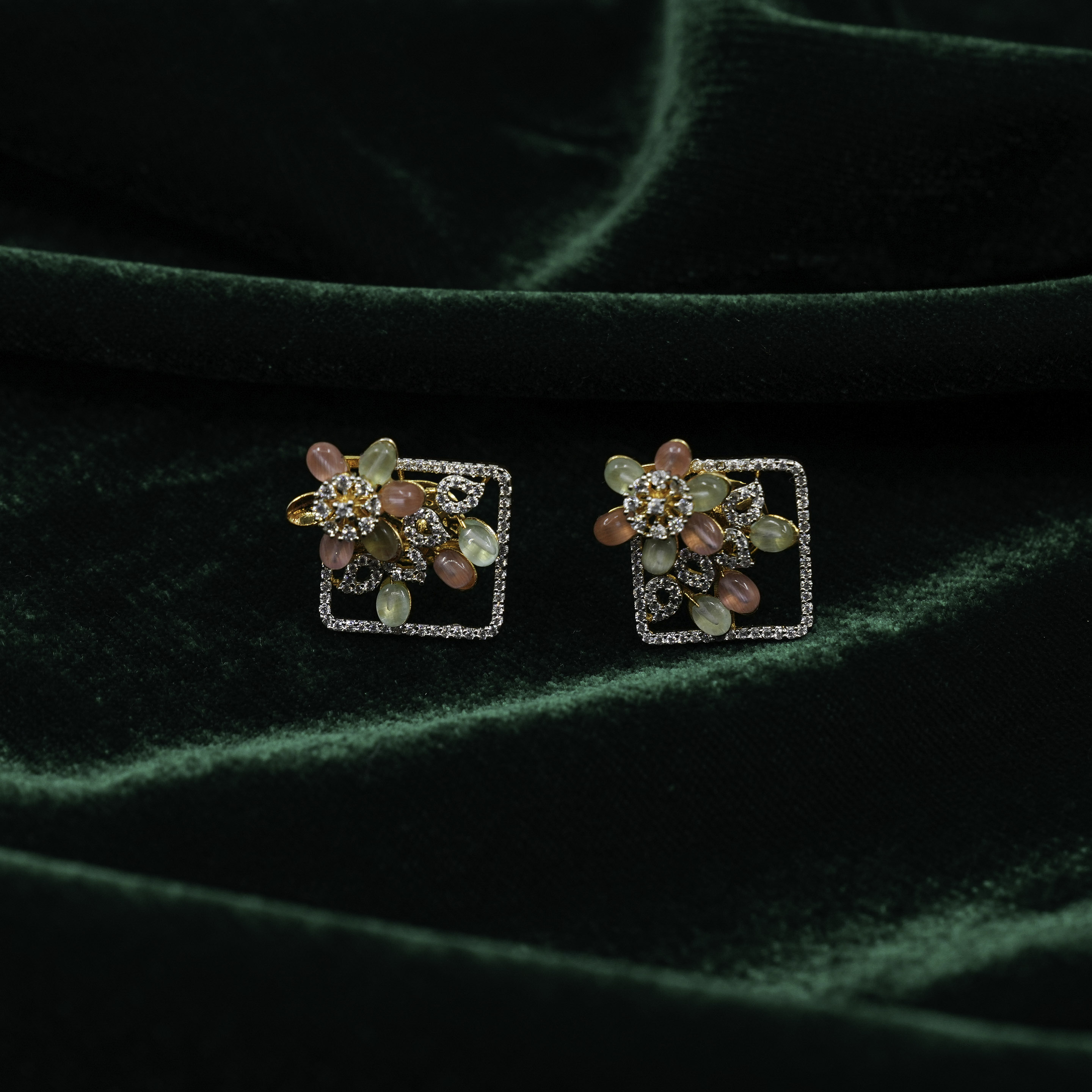 Pearl Cluster Earrings