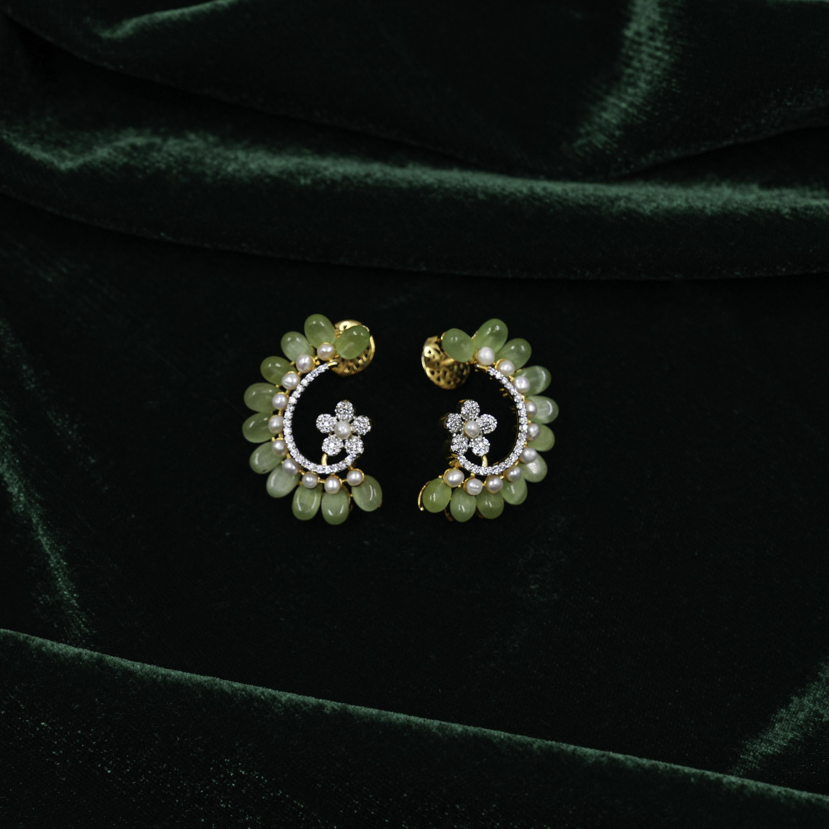 Silver Flower Earrings