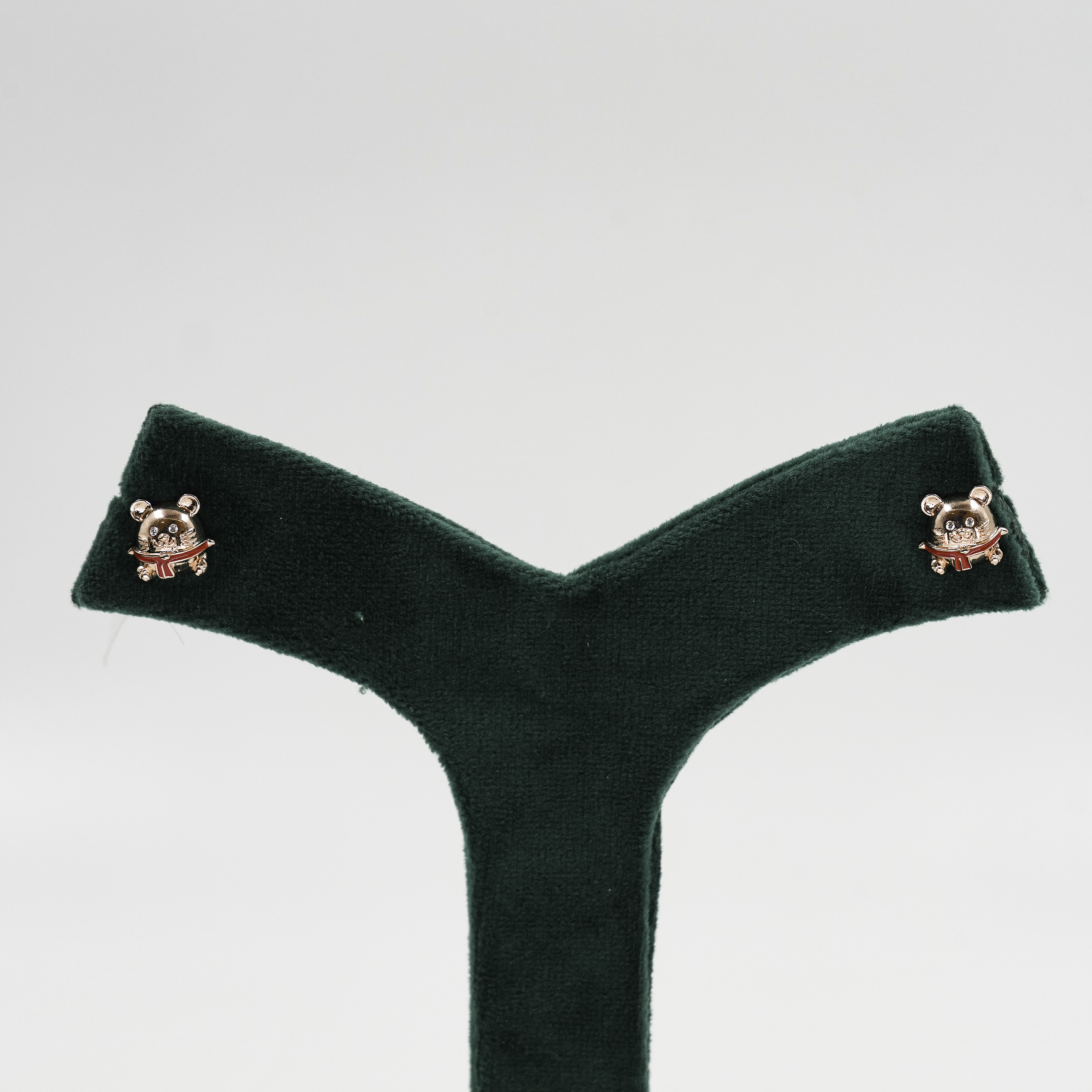 Gold Polished Silver Hoop Earrings