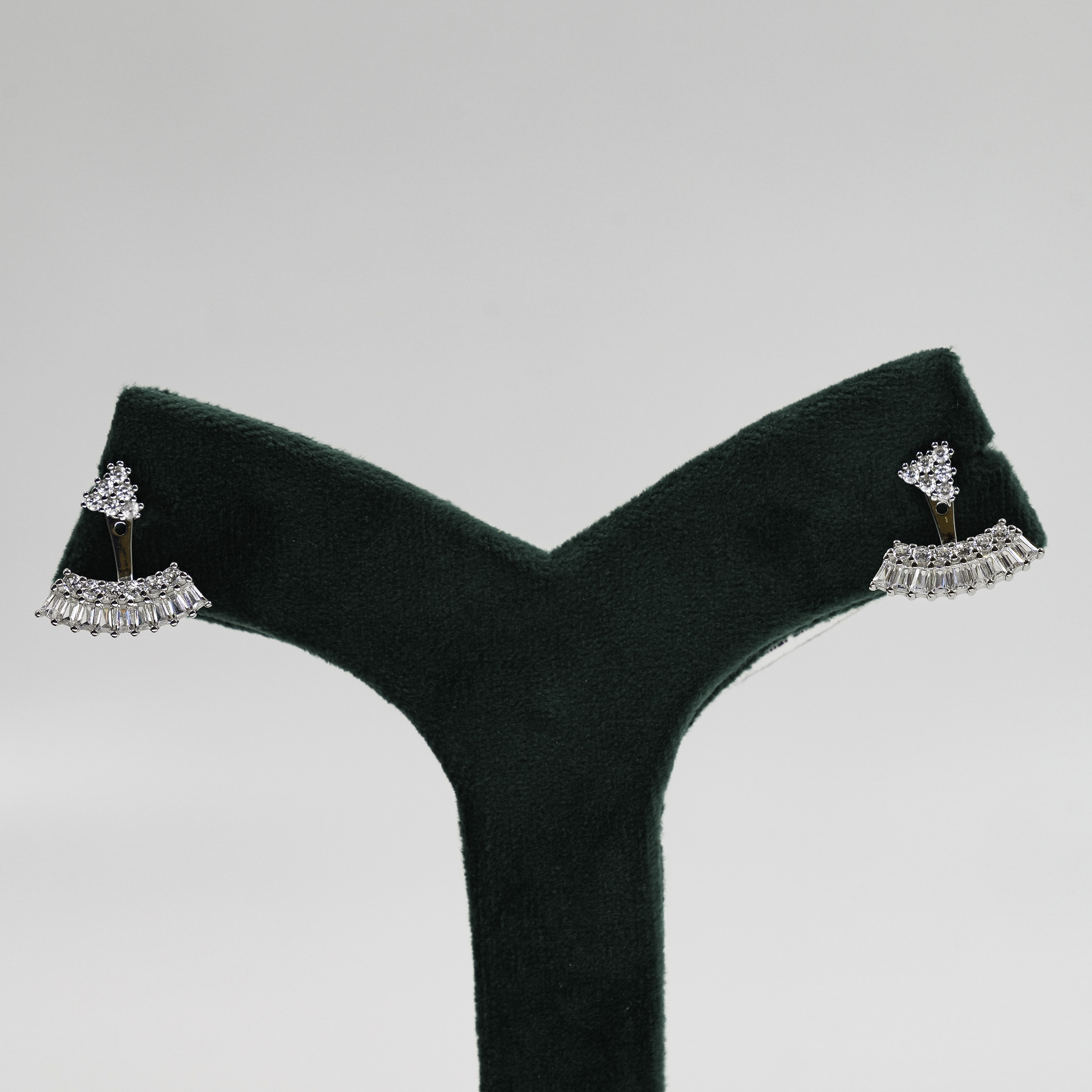 Silver Peacock Earrings