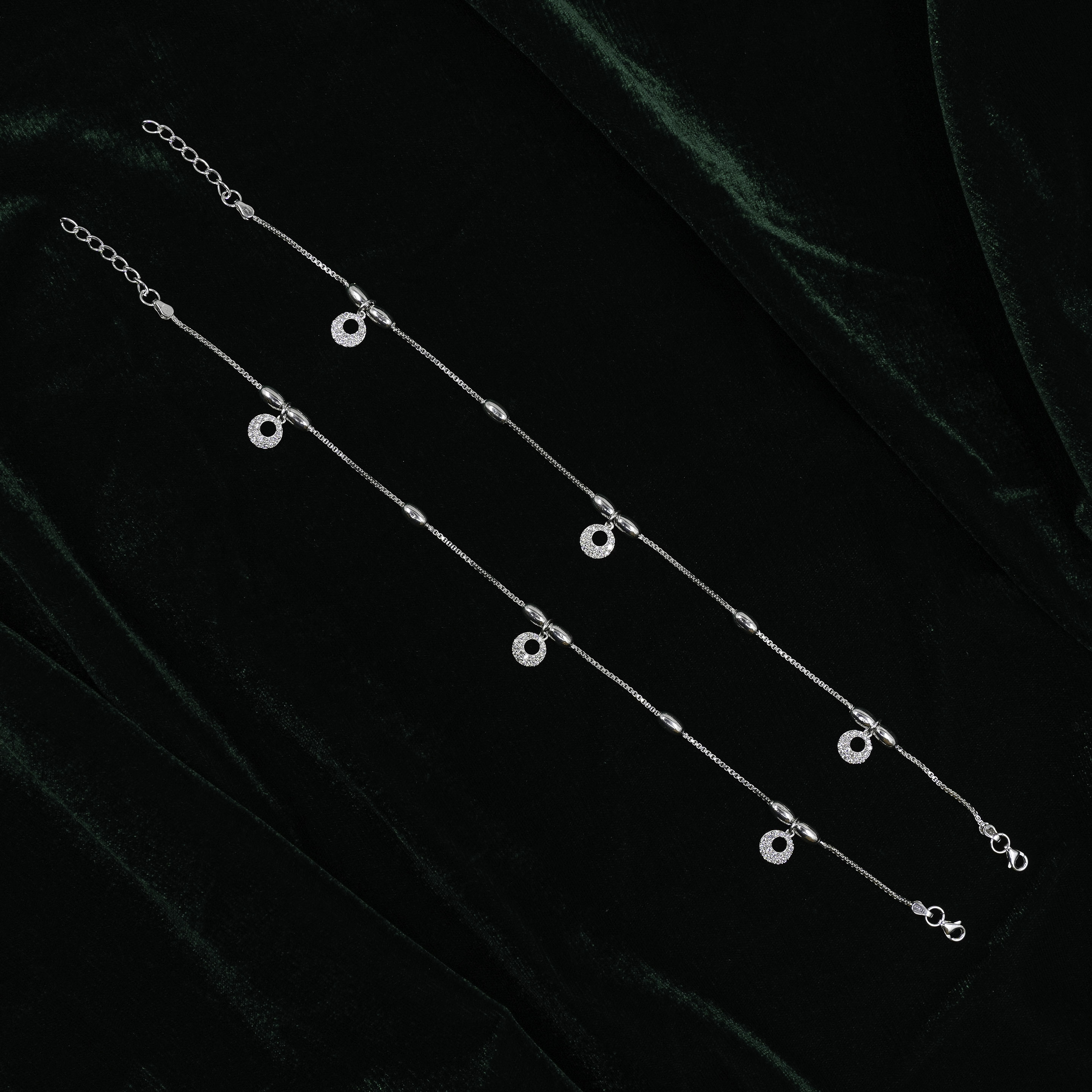 Silver Anklet Bracelet
