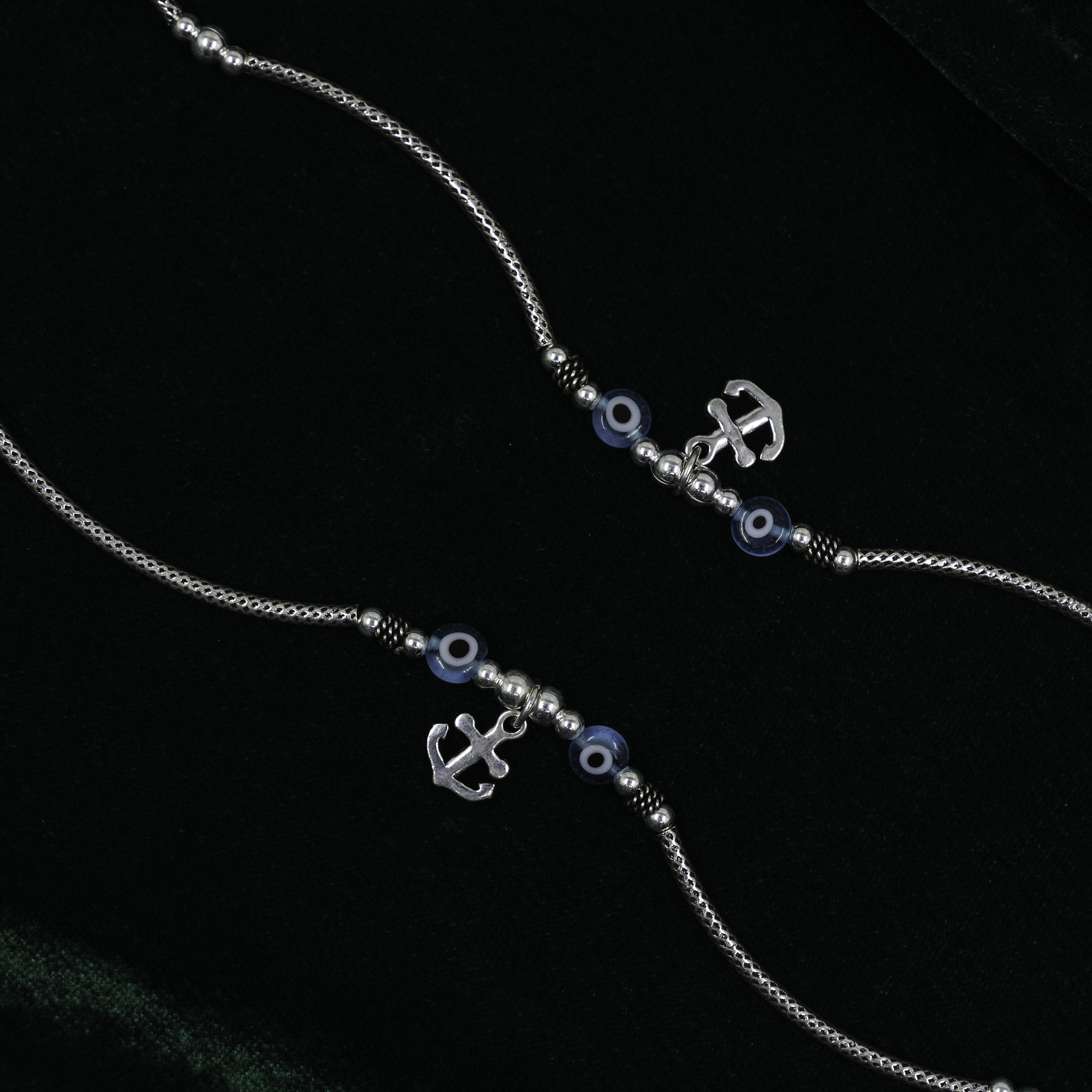 Raag Silver Jewellery - Silver Anchor Anklet