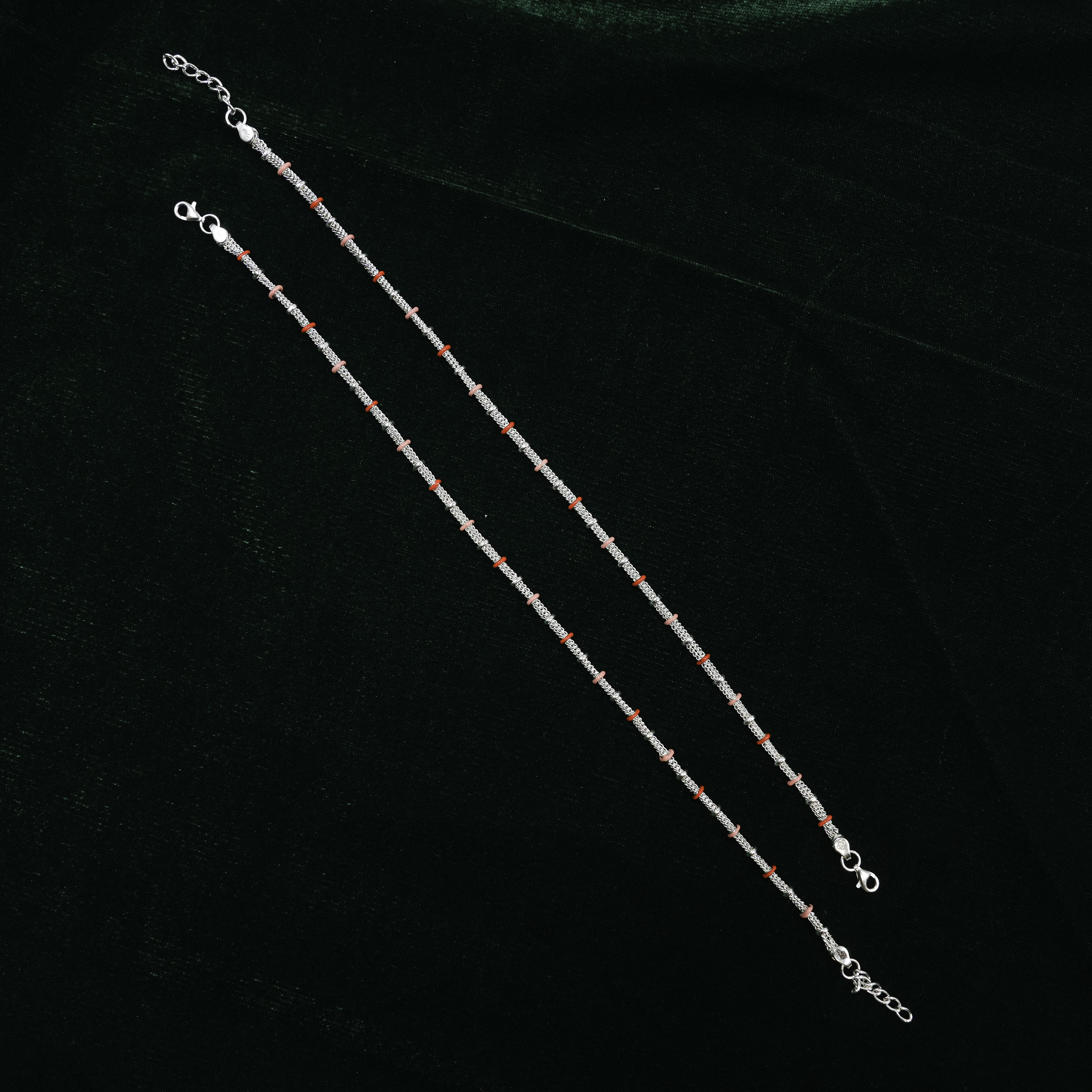 Raag Silver Jewellery - Silver Beaded Anklet