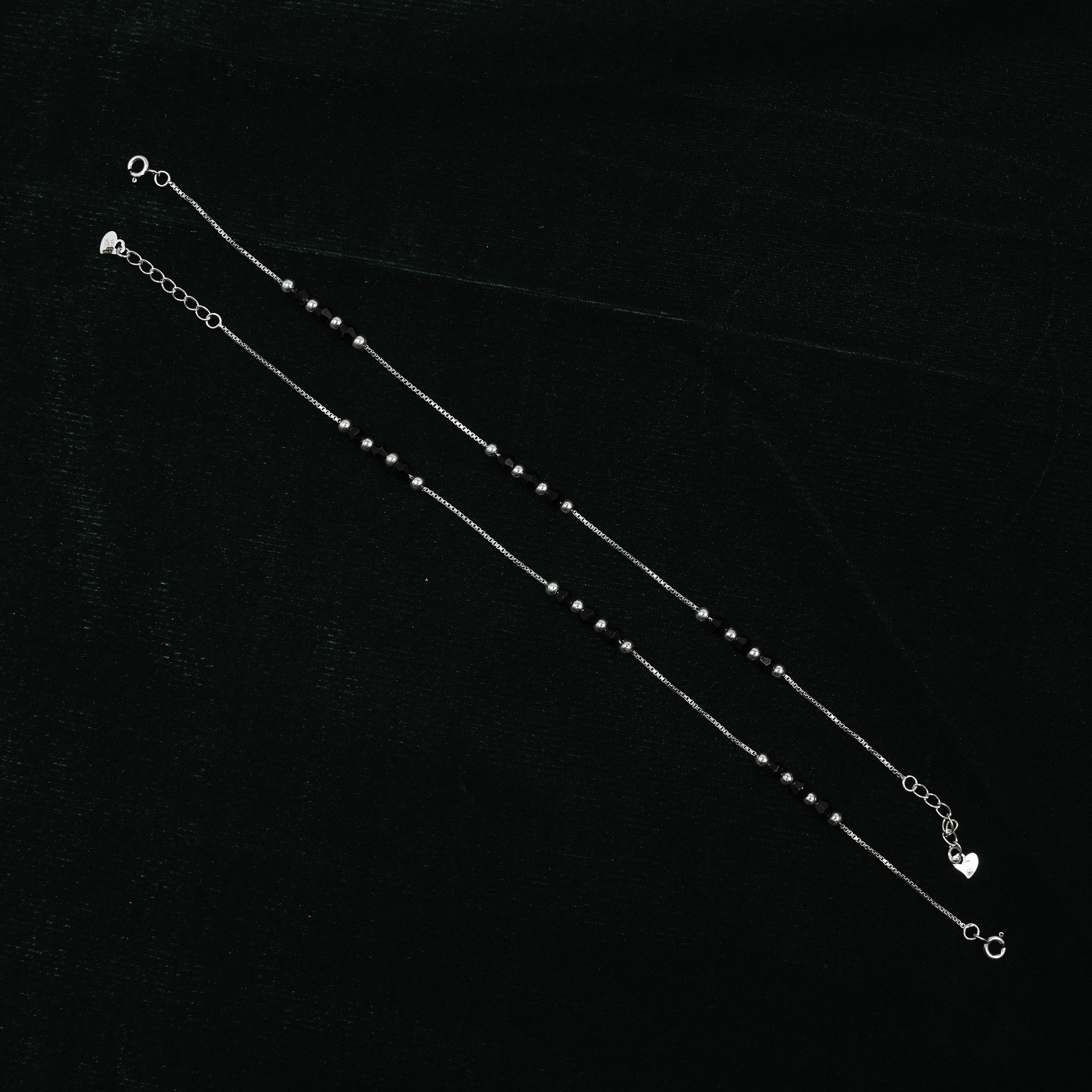 Raag Silver Jewellery - Silver Beaded Anklet