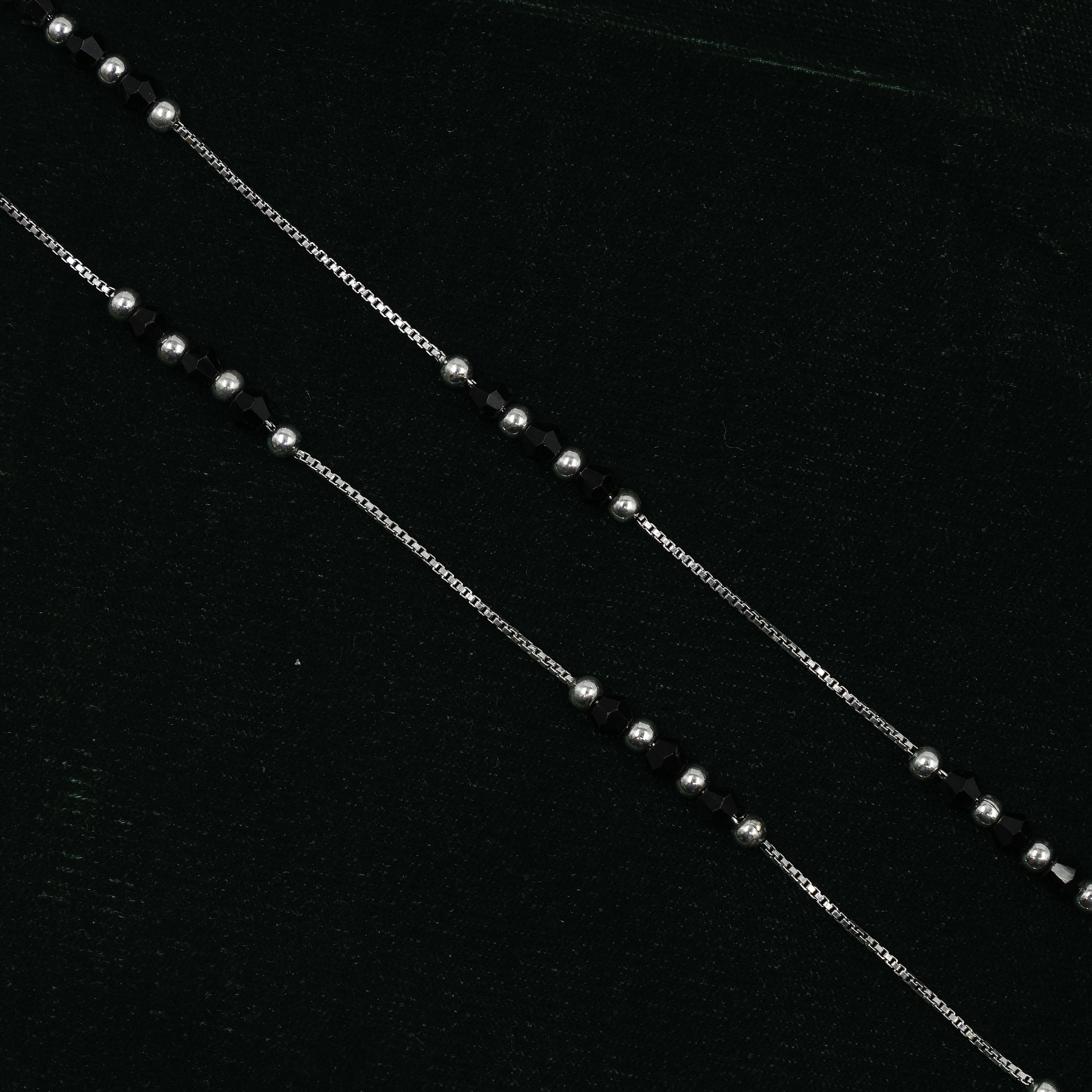 Raag Silver Jewellery - Silver Beaded Anklet