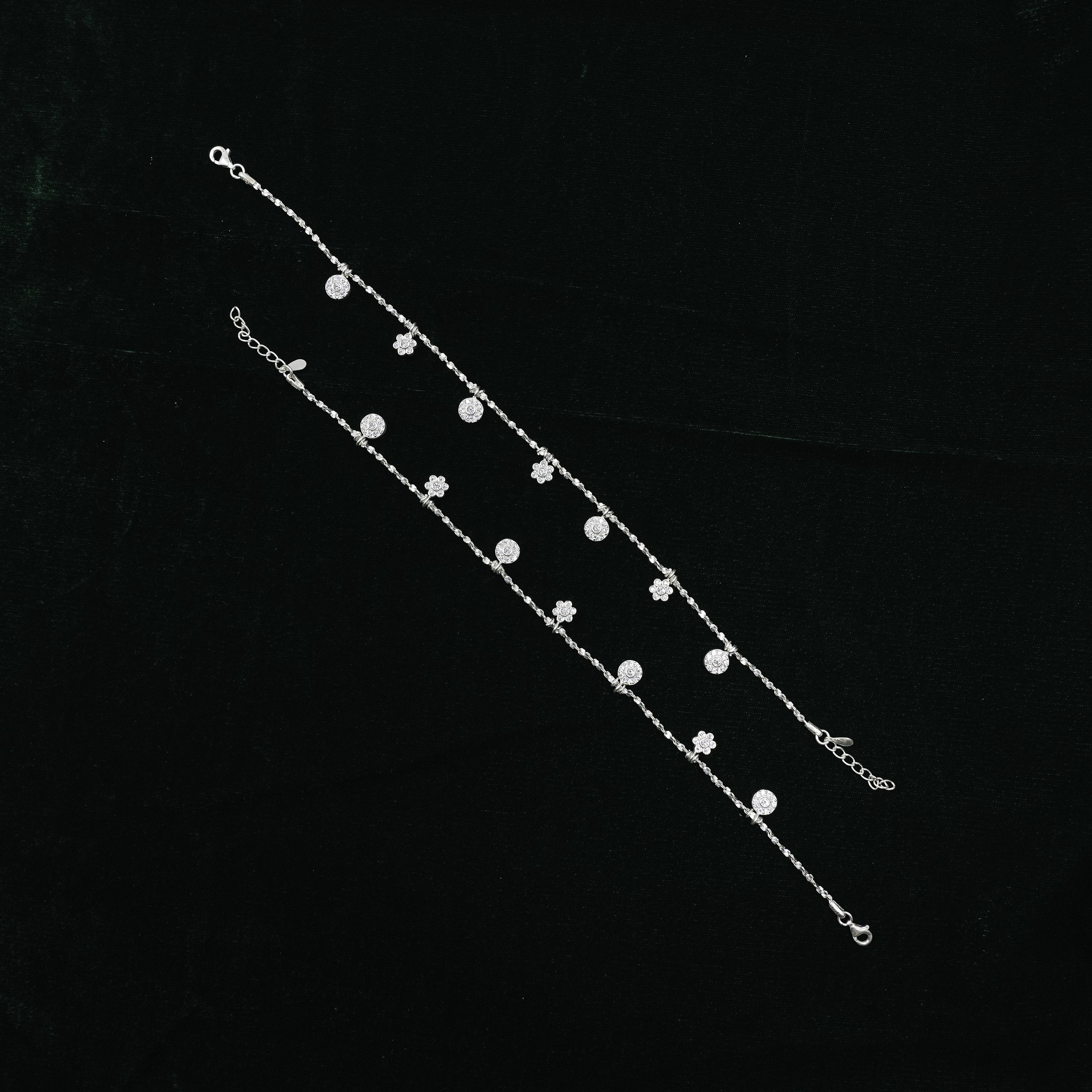 Raag Silver Jewellery - Silver Charm Anklets