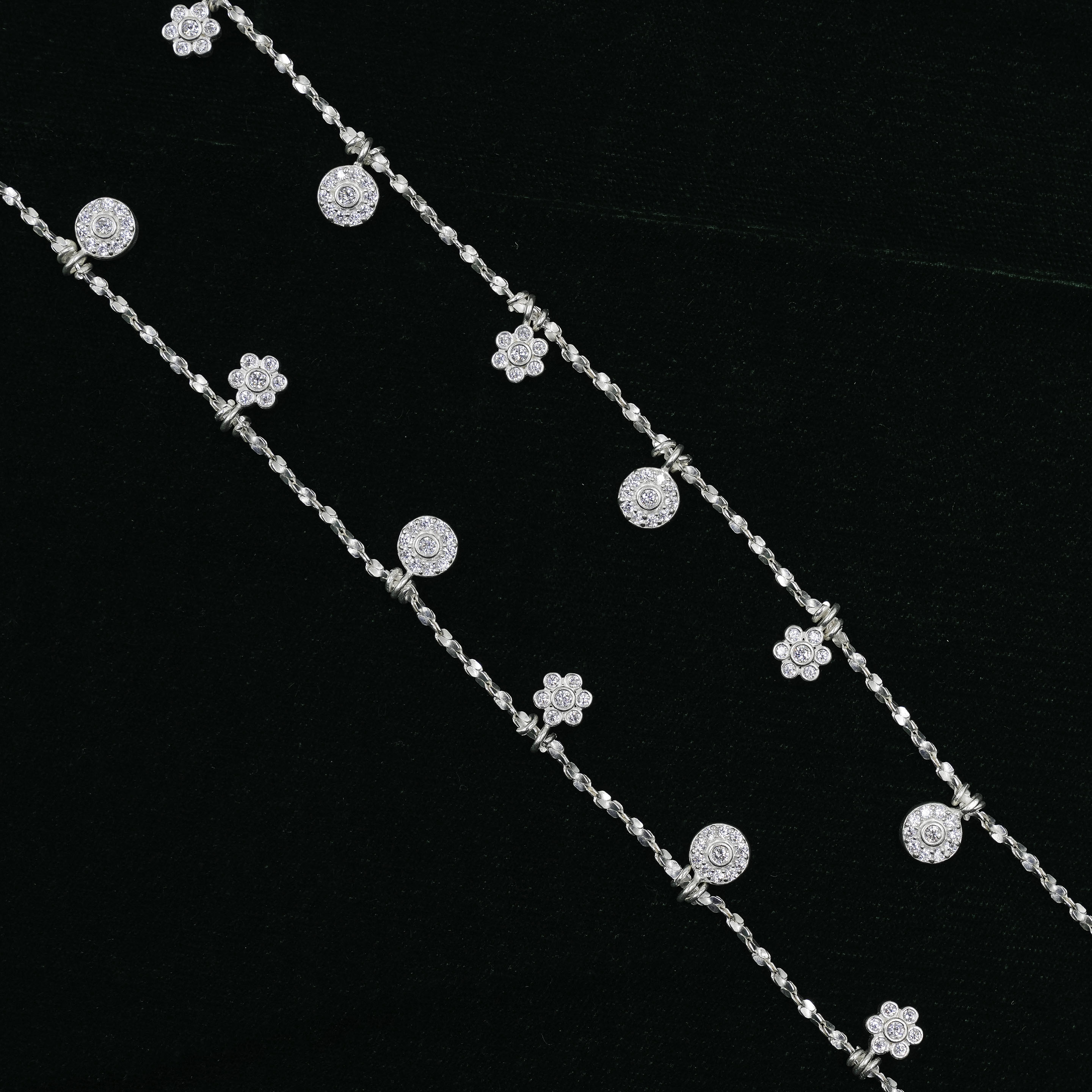 Raag Silver Jewellery - Silver Charm Anklets