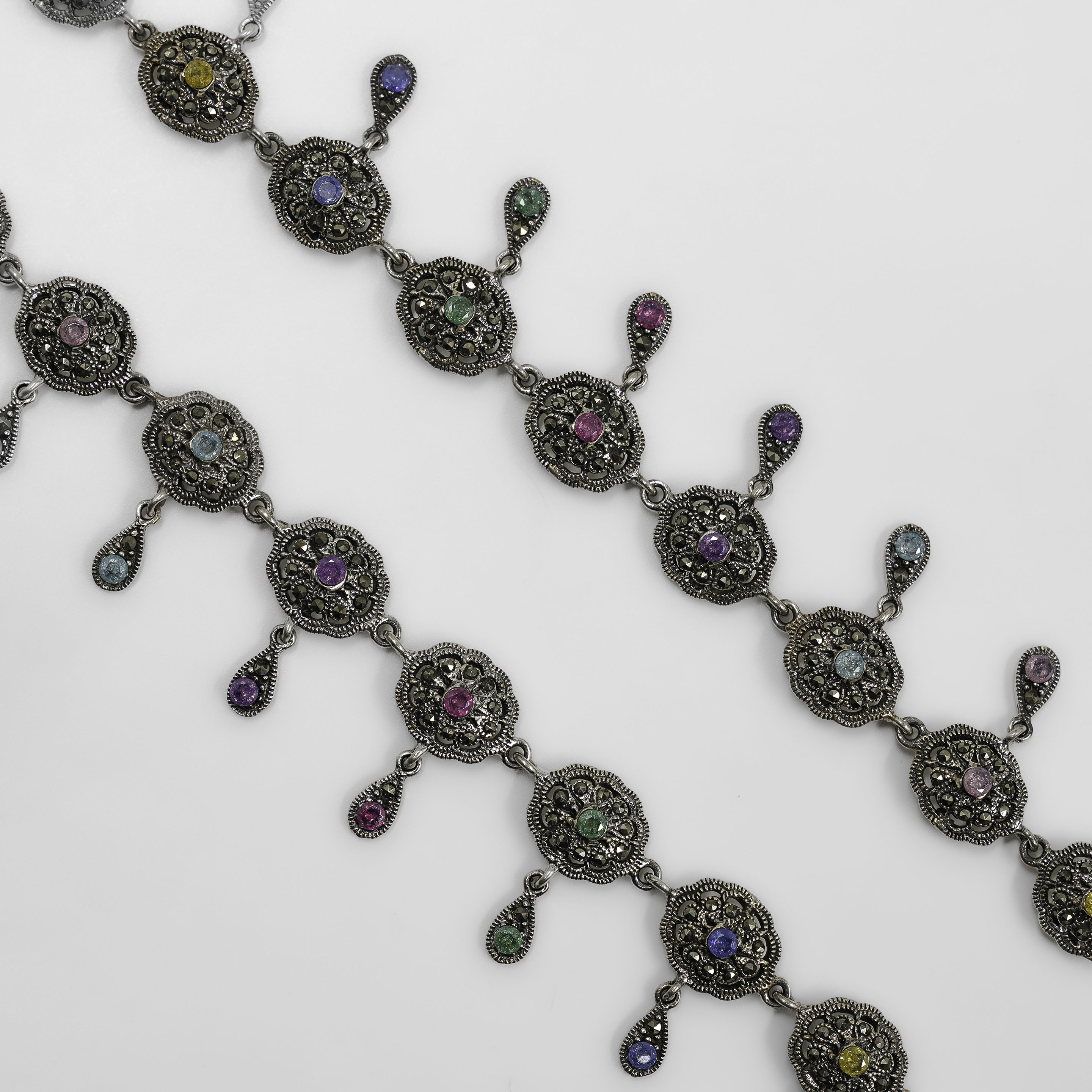 Raag Silver Jewellery - Silver Gemstone Anklet