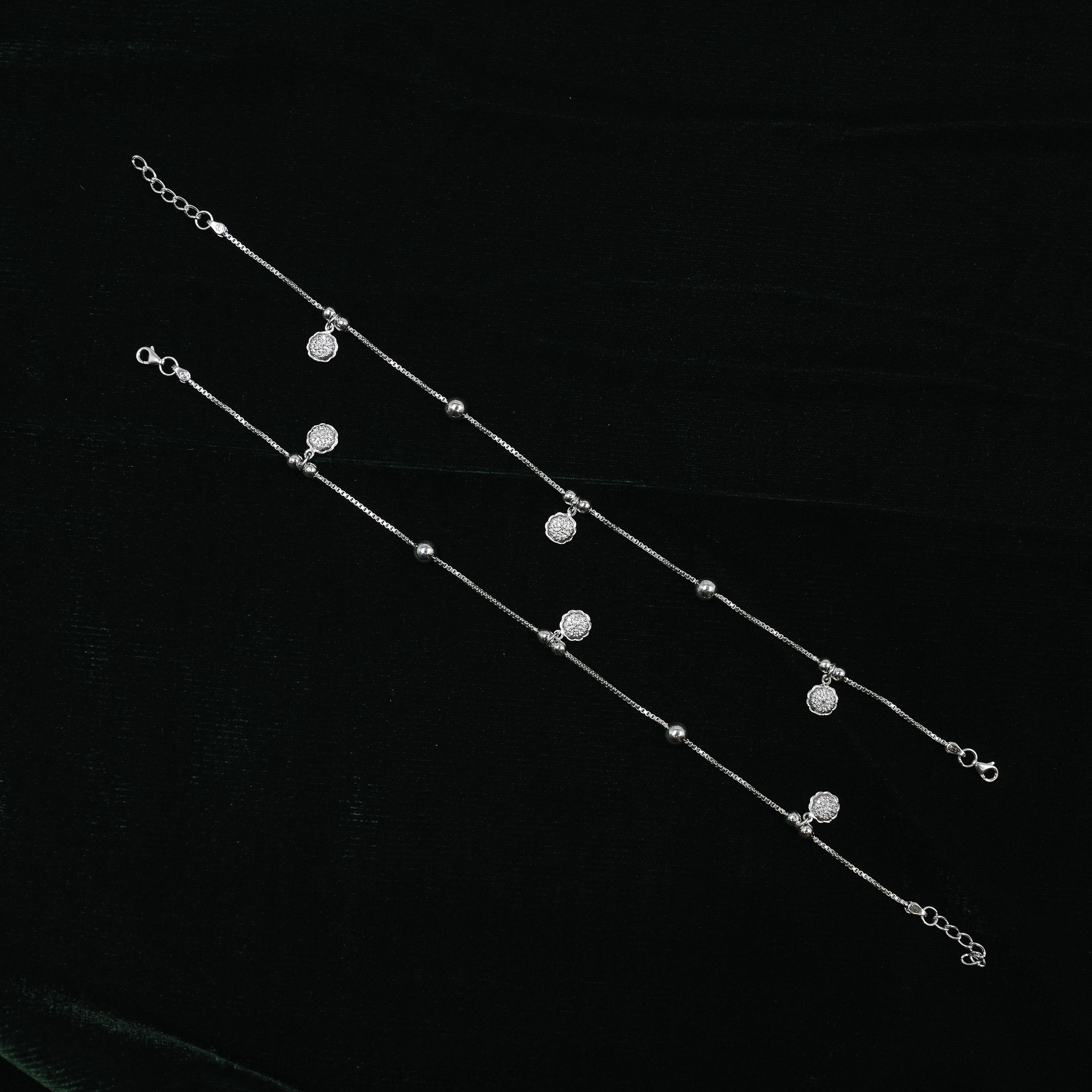 Raag Silver Jewellery - Silver Charm Anklet