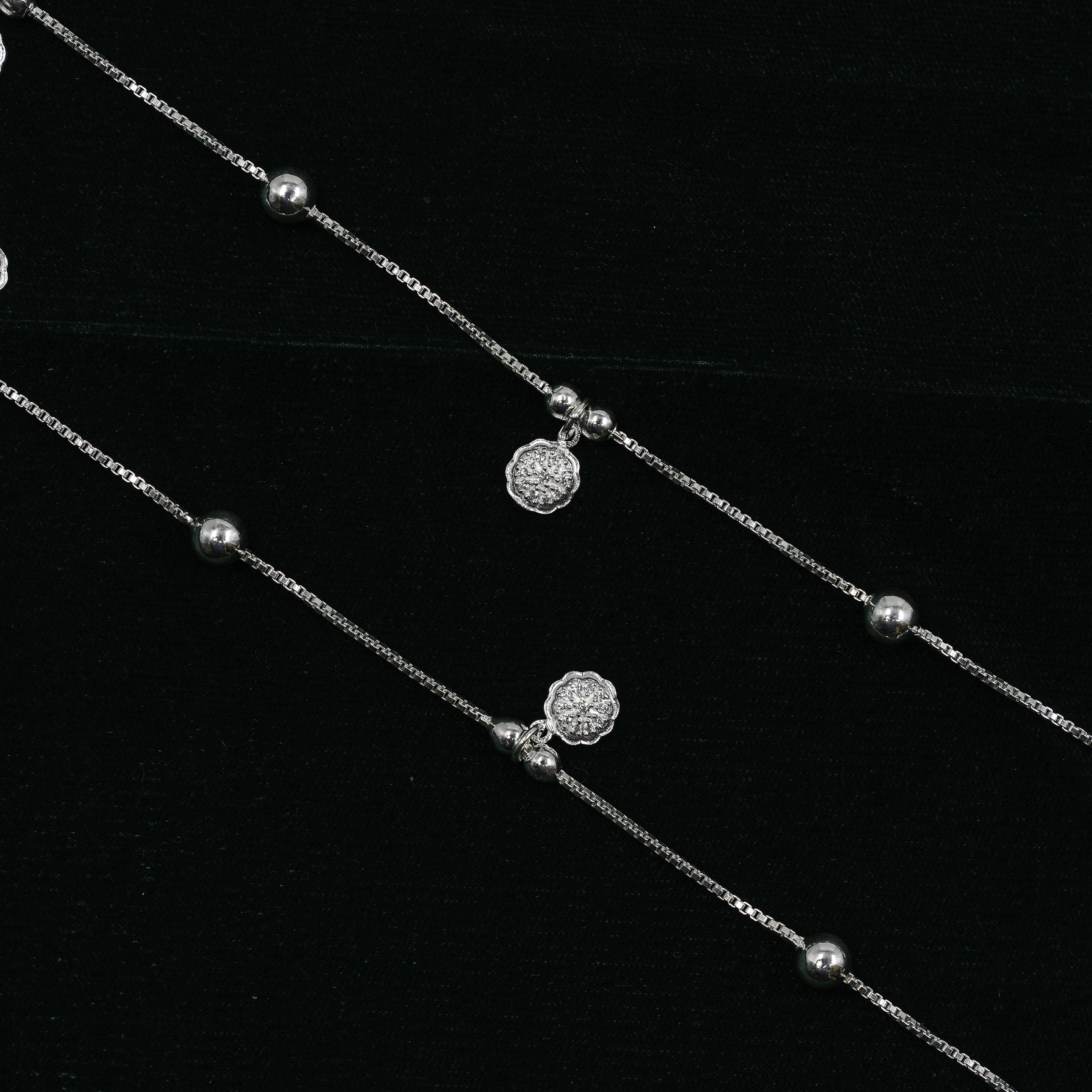 Raag Silver Jewellery - Silver Charm Anklet