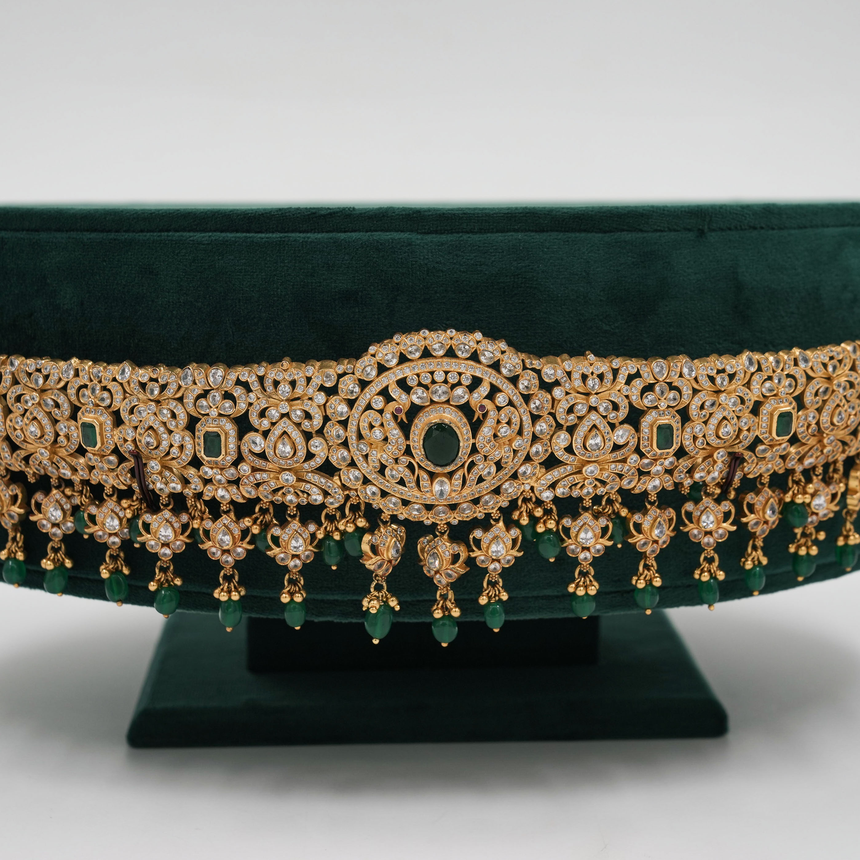 Raag Silver Jewellery - Silver Kundan Vaddanam