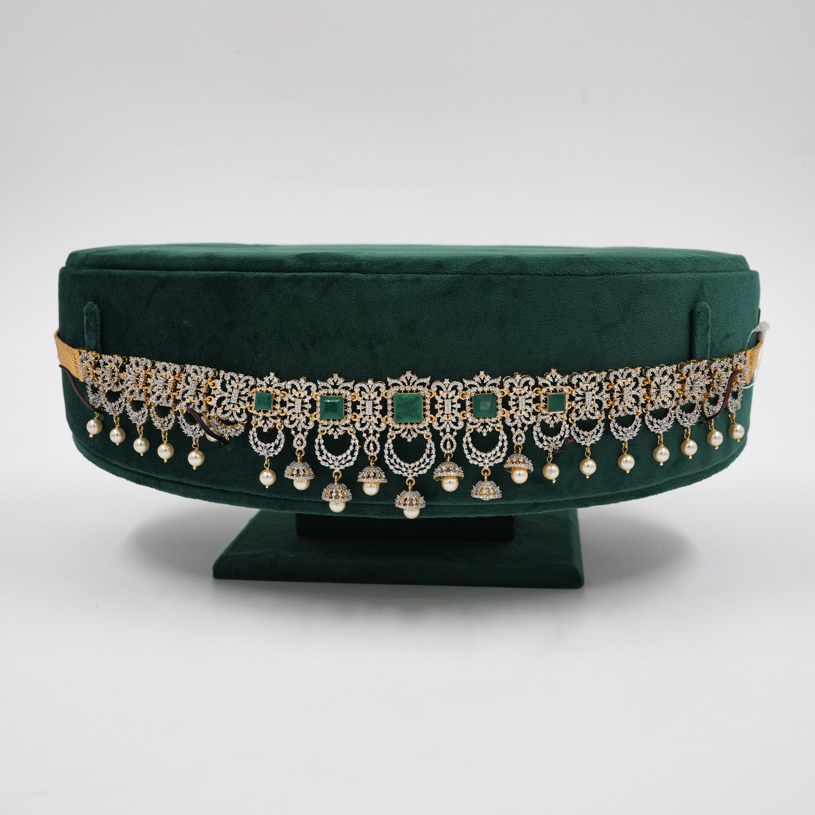 Raag Silver Jewellery - Emerald Silver Belt
