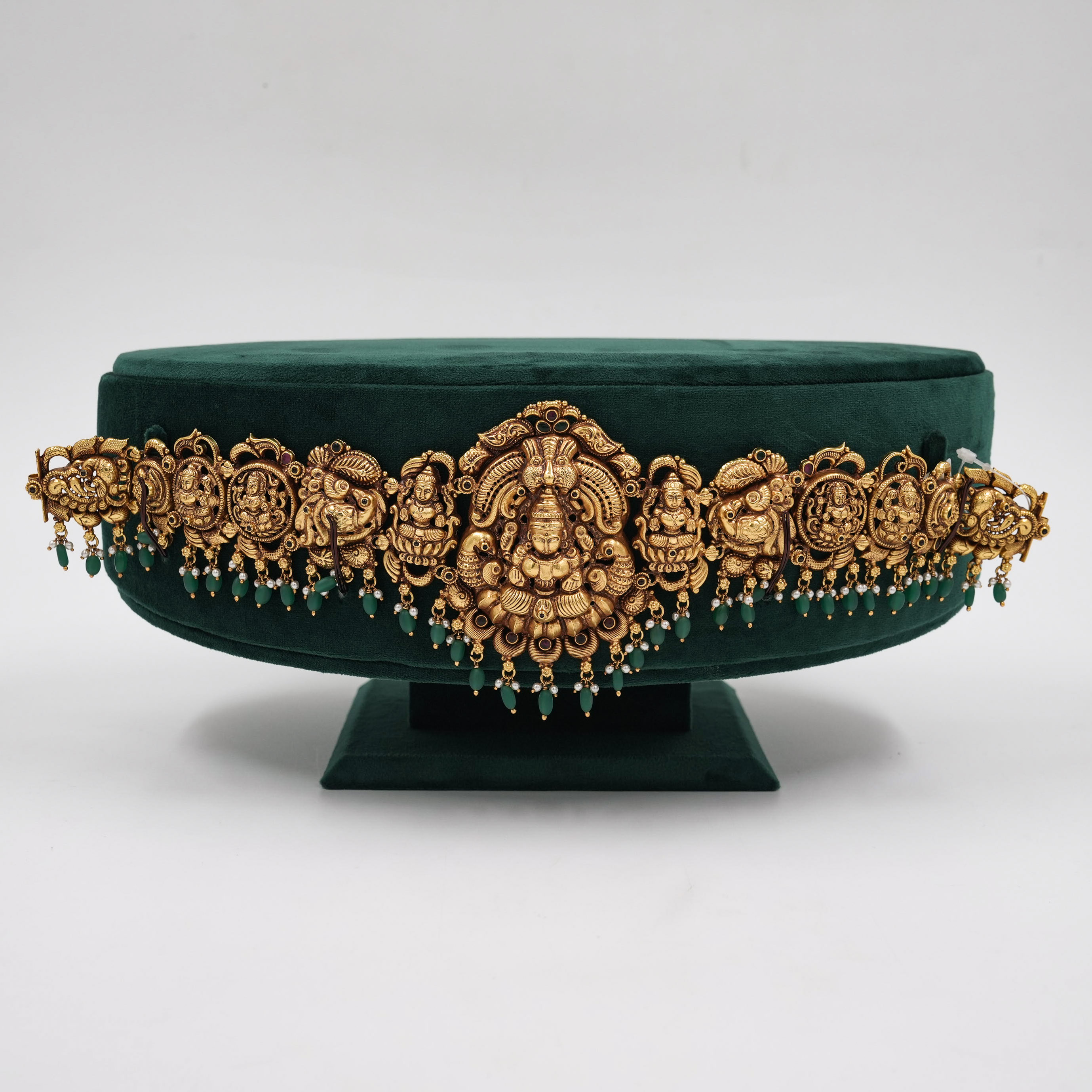 Raag Silver Jewellery - Gold Polished Silver Lakshmi Belt
