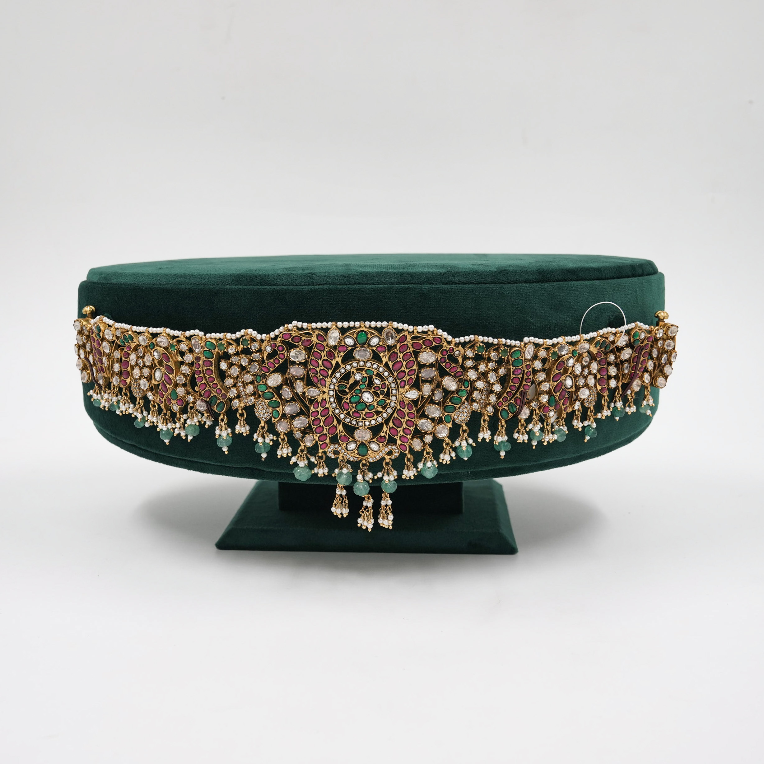 Raag Silver Jewellery - Silver Kundan Vaddanam