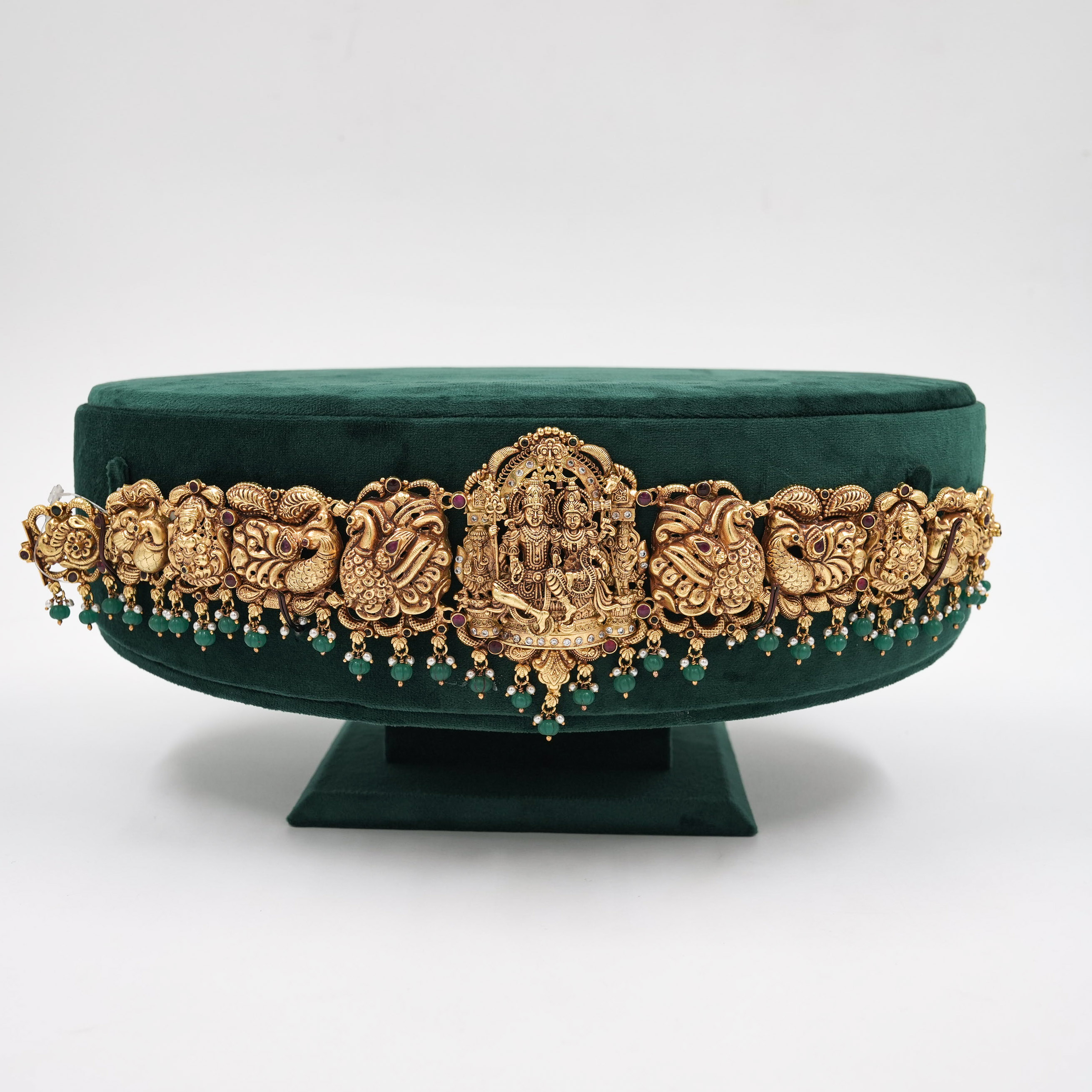 Raag Silver Jewellery - Gold Polished Kempu Belt