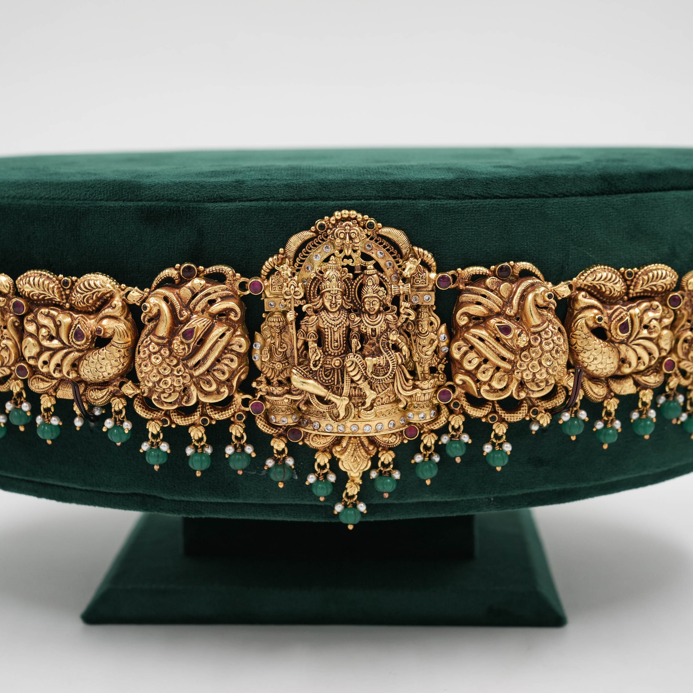 Raag Silver Jewellery - Gold Polished Kempu Belt
