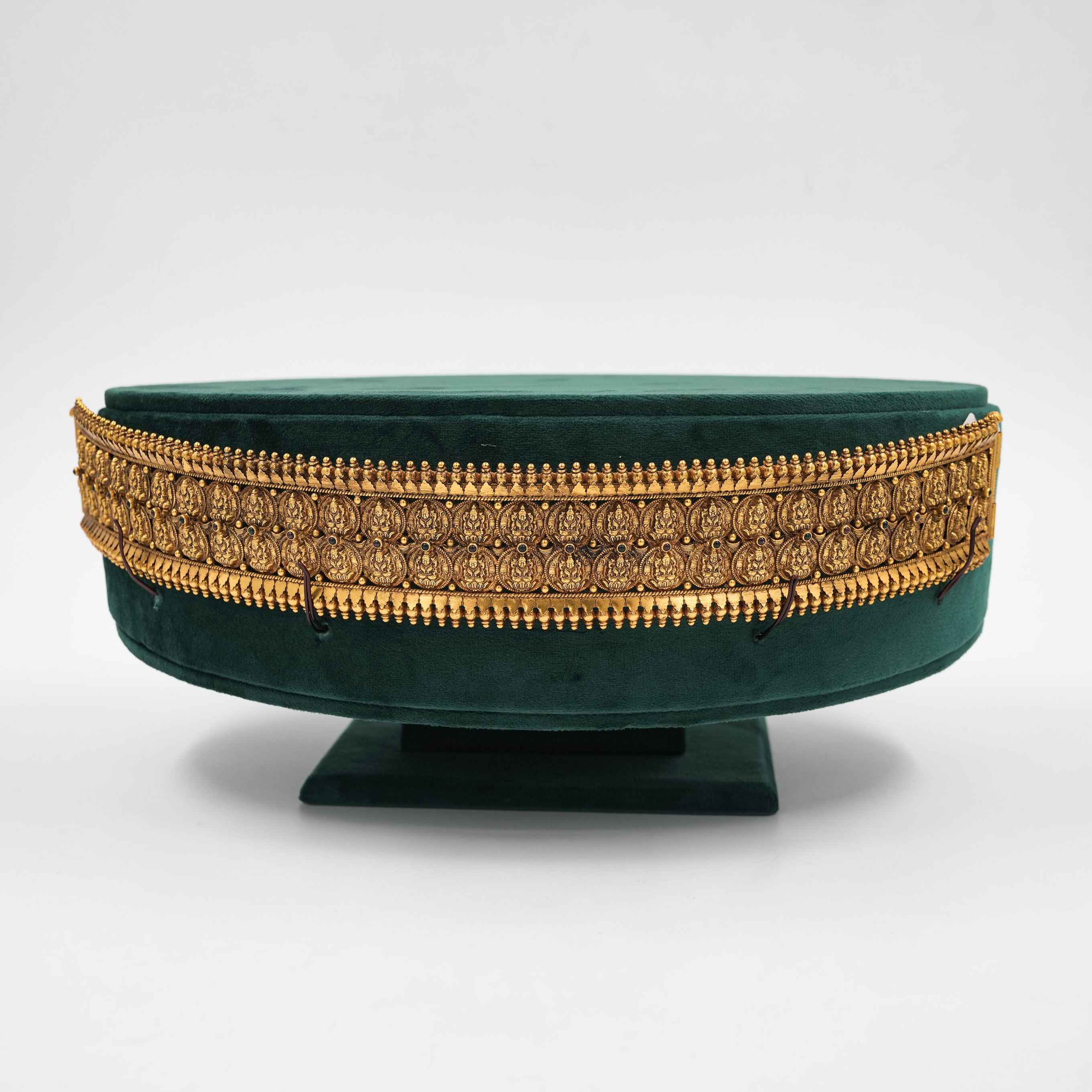 Raag Silver Jewellery - Gold Polished Temple Vaddanam