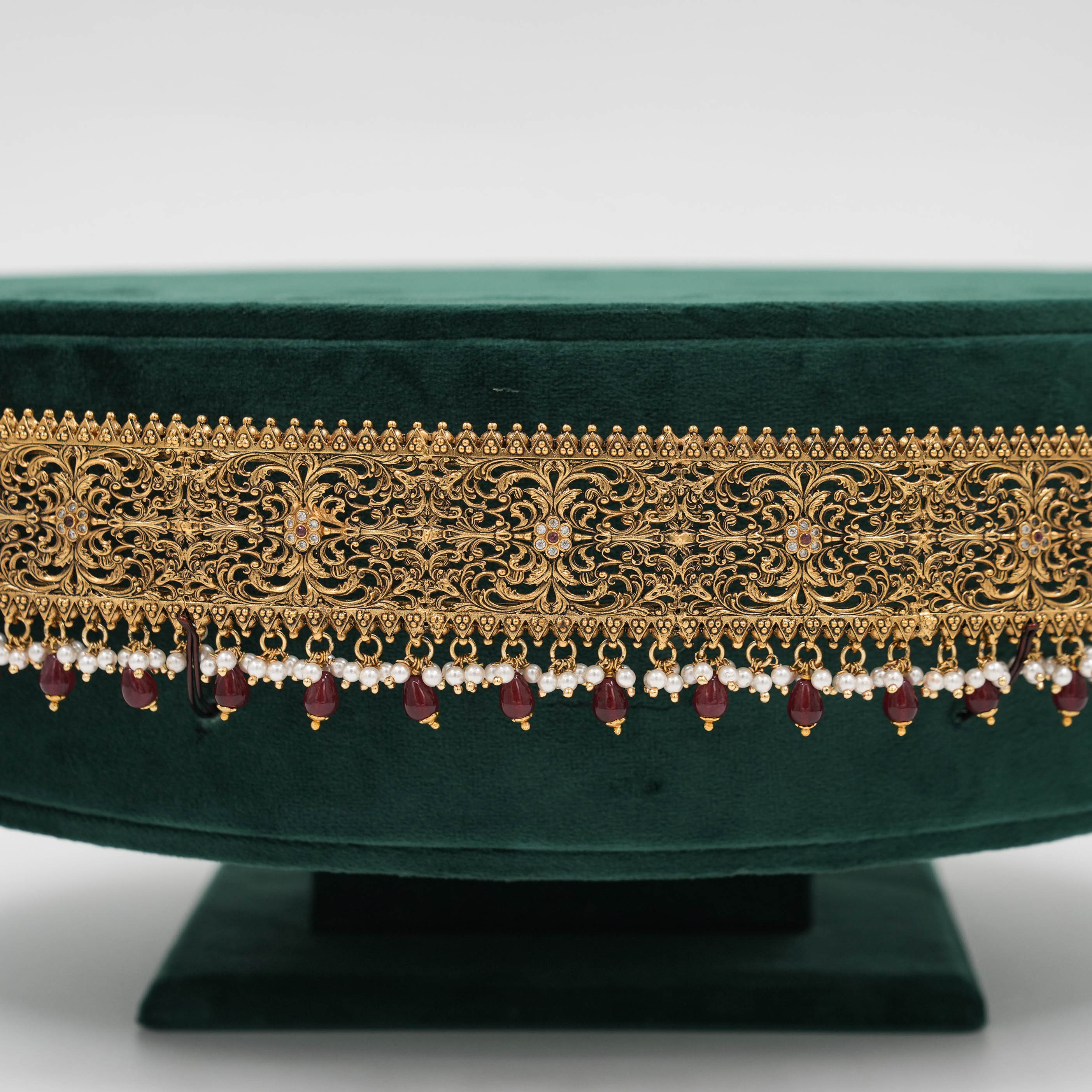 Raag Silver Jewellery - Gold Polished Silver Vaddanam